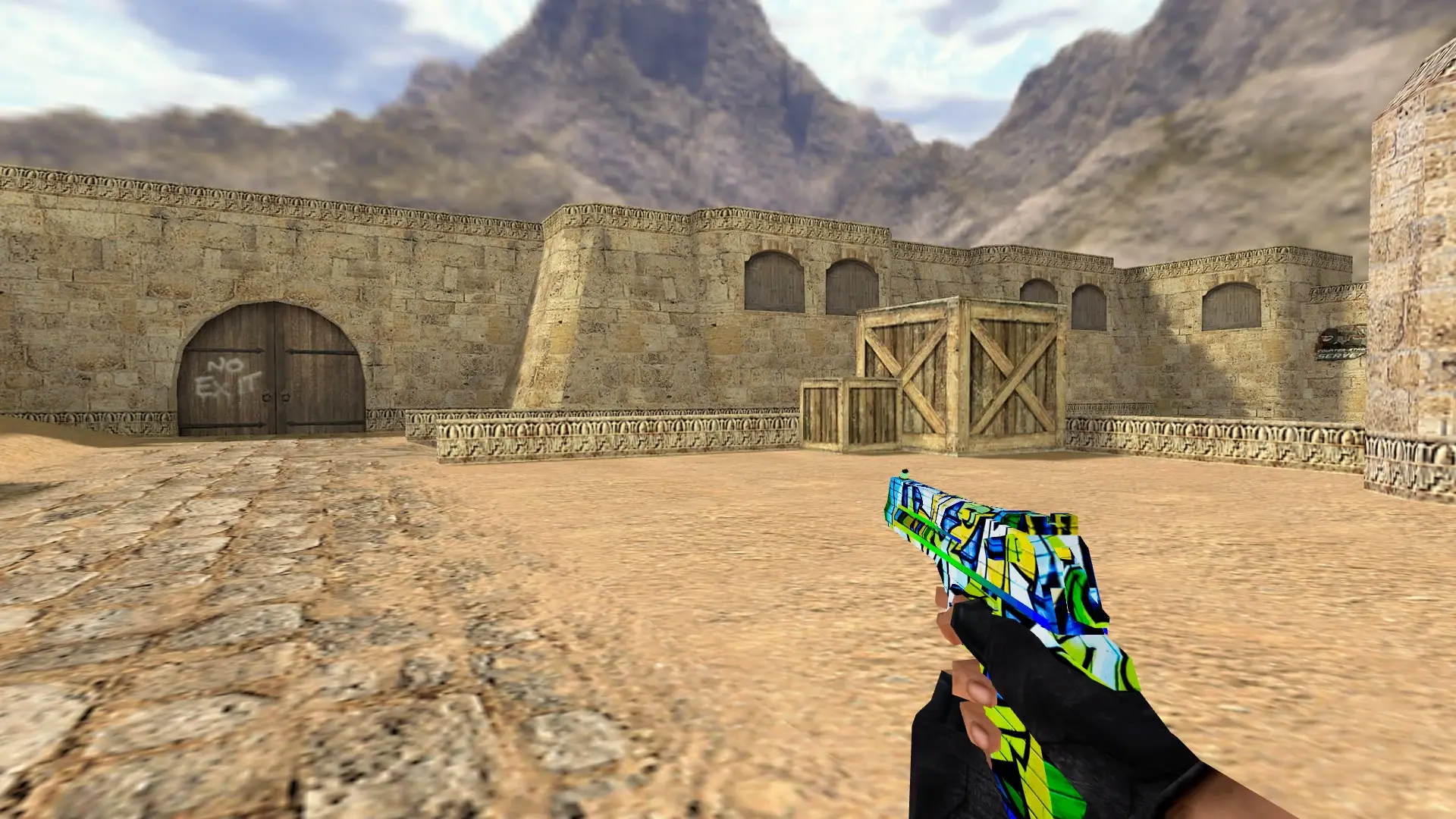 Desert Eagle — Graffiti Weapon Pack — de_dust2 (first person)