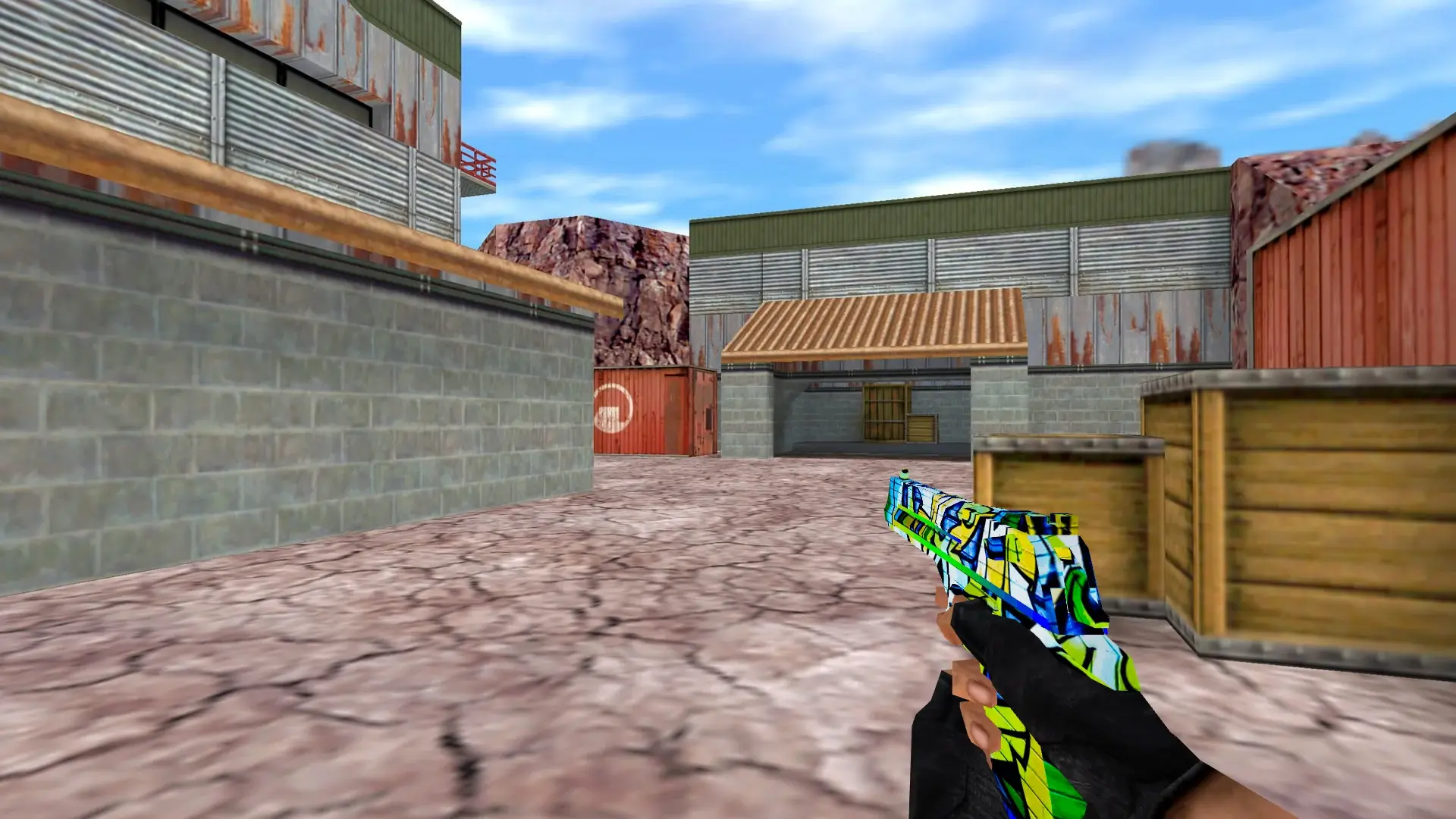 Desert Eagle — Graffiti Weapon Pack — de_nuke (first person)