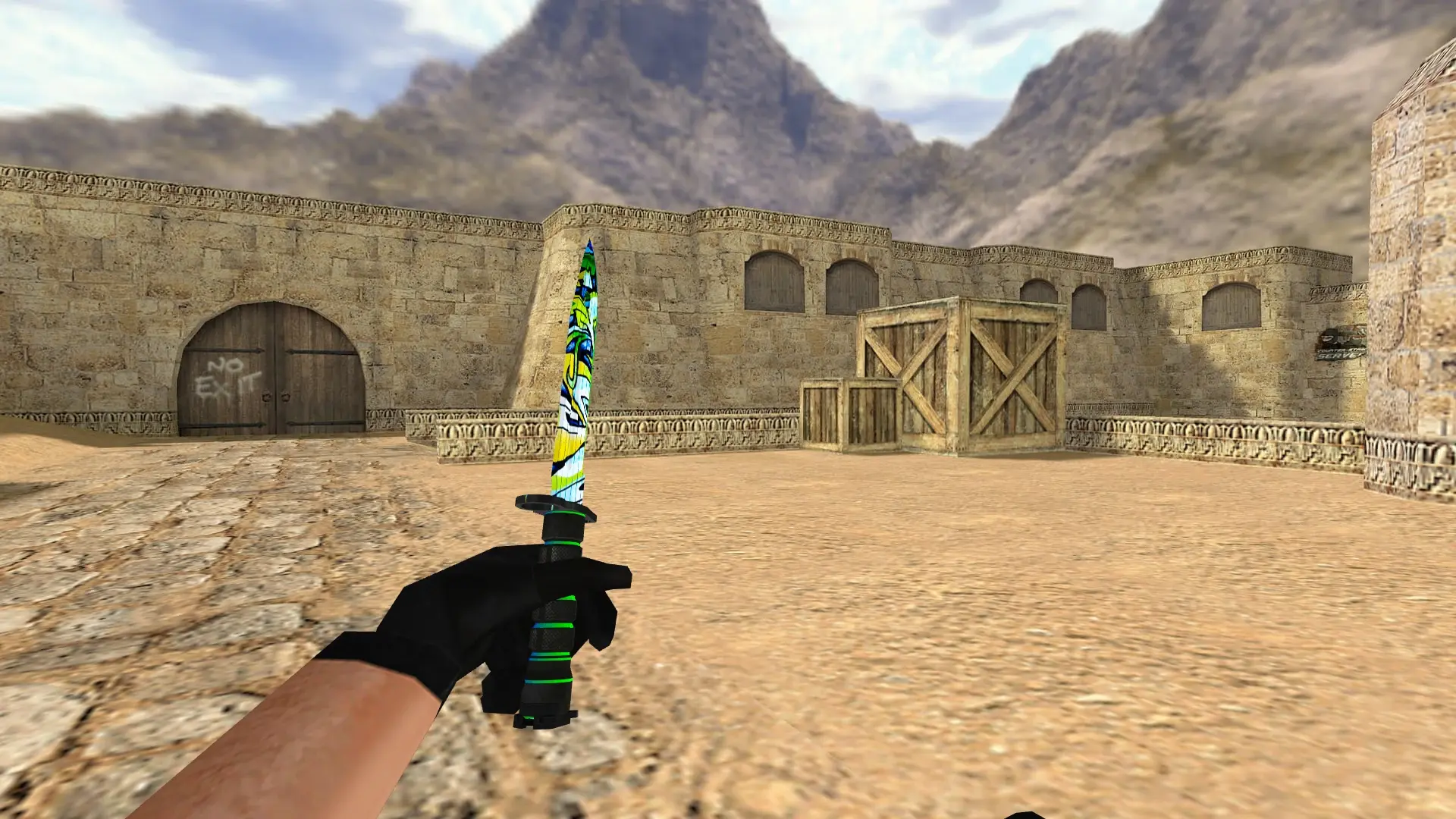 Knife — Graffiti Weapon Pack — de_dust2 (first person)