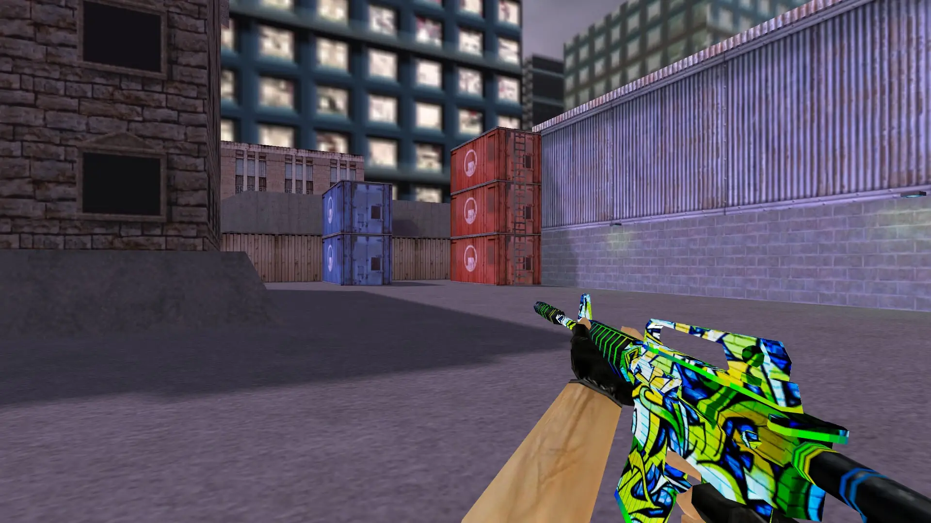 M4A1 — Graffiti Weapon Pack — cs_assault (first person)