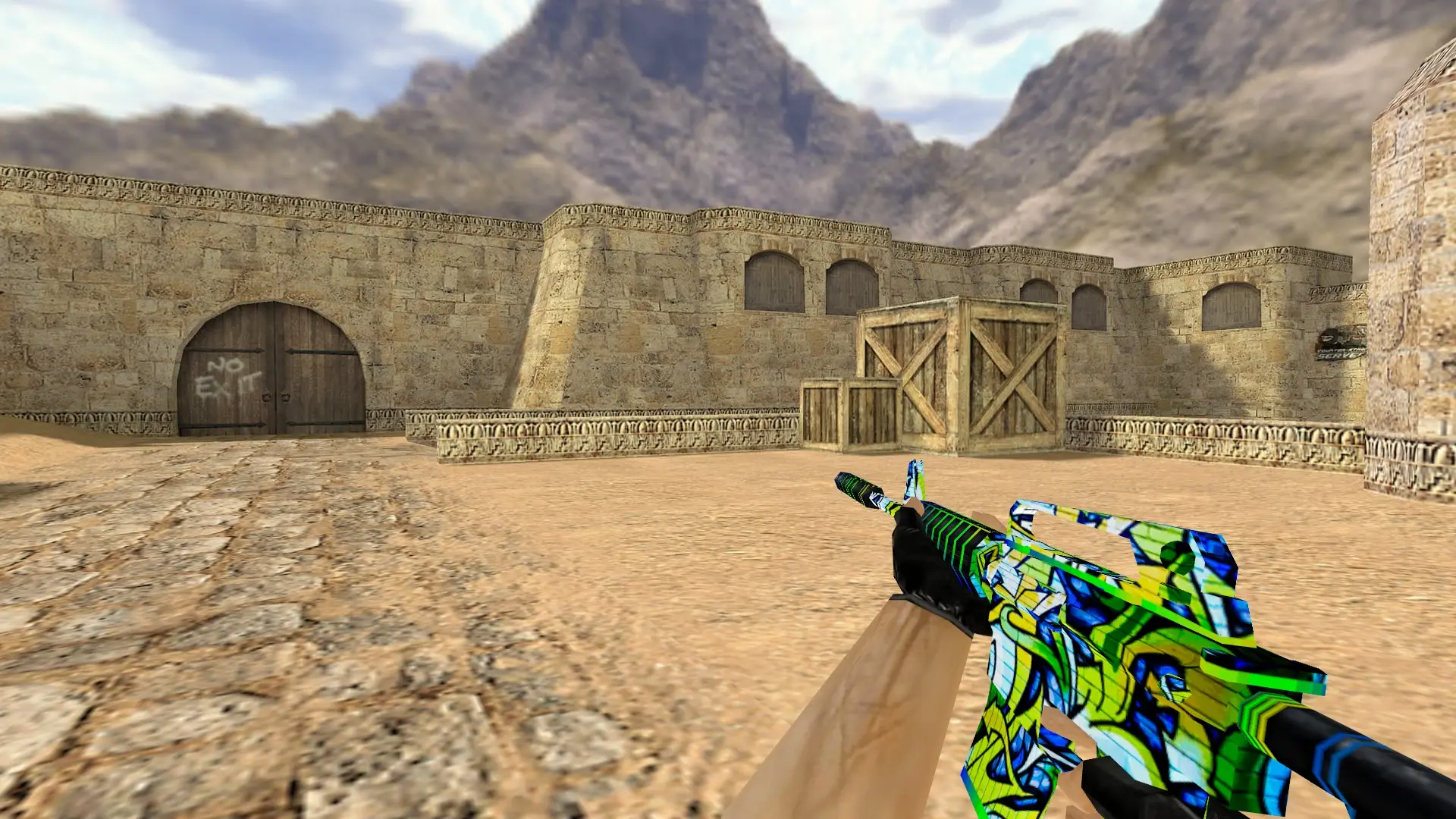 M4A1 — Graffiti Weapon Pack — de_dust2 (first person)