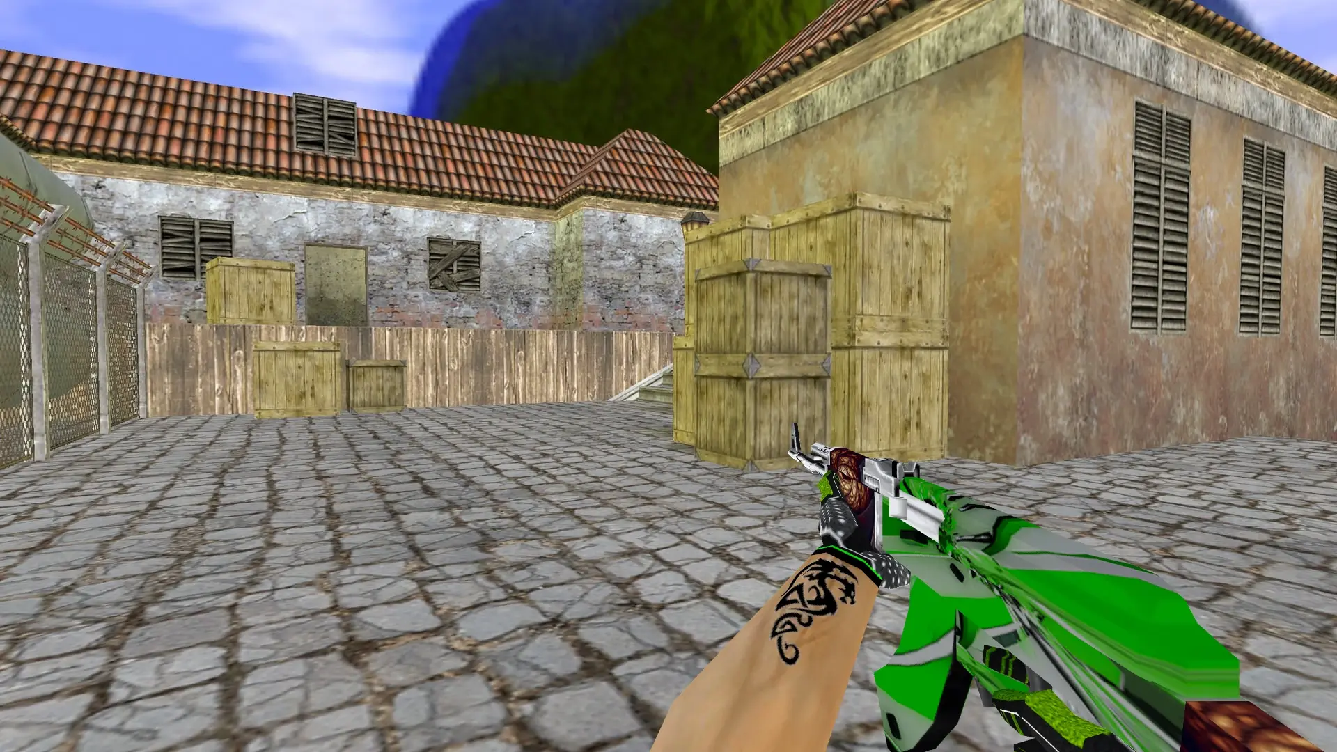 AK-47 — Green Bump Weapon Pack — de_inferno (first person)