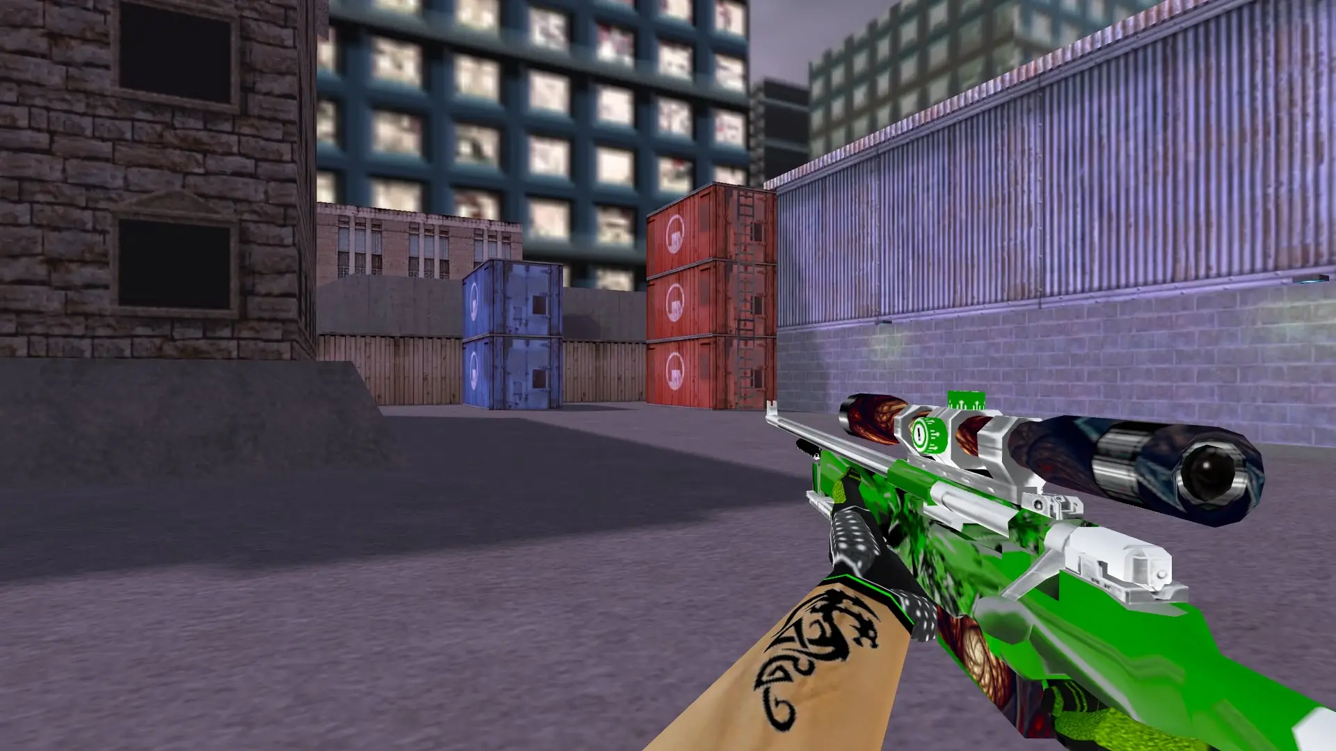 AWP — Green Bump Weapon Pack — cs_assault (first person)