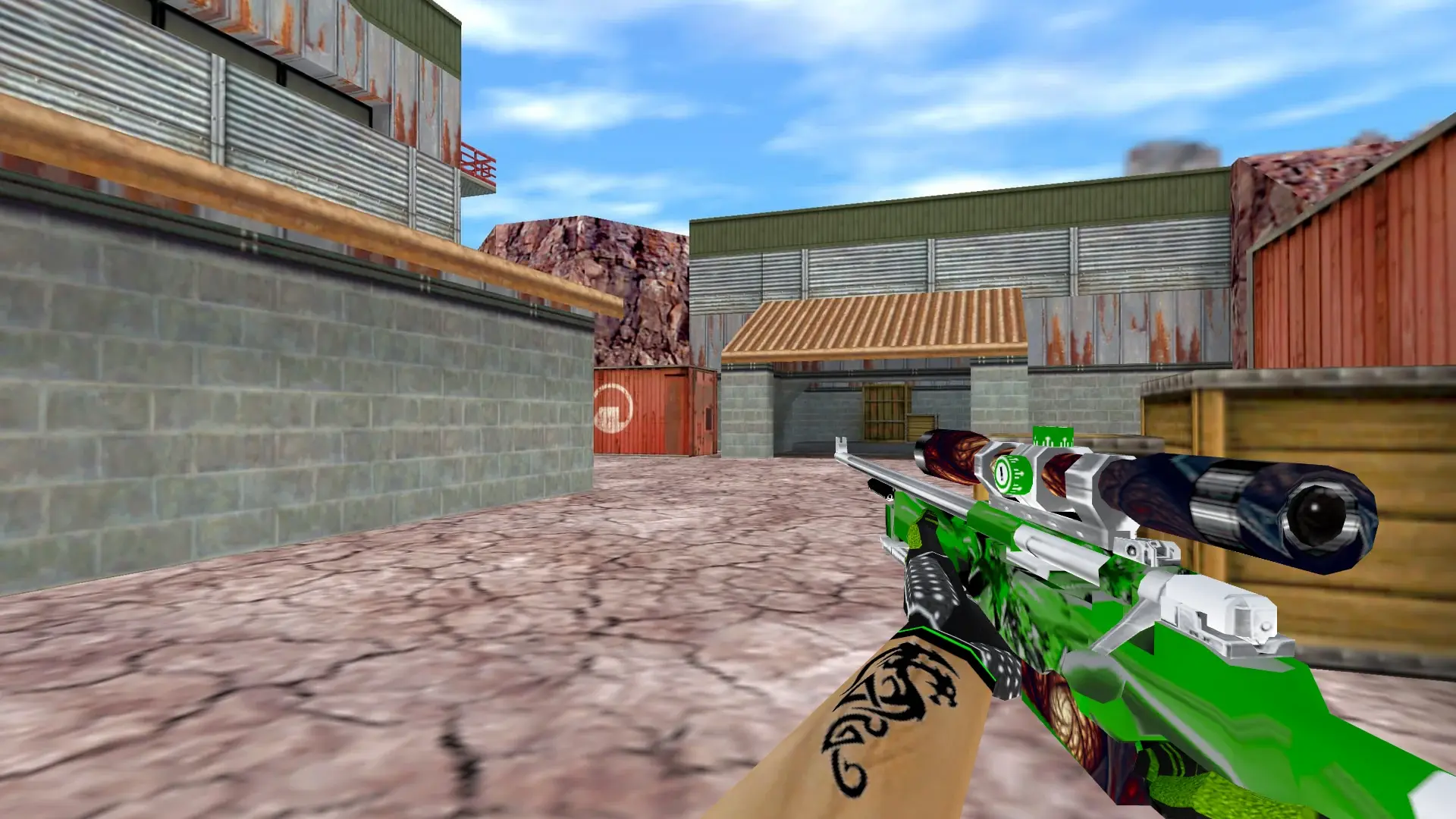 AWP — Green Bump Weapon Pack — de_nuke (first person)