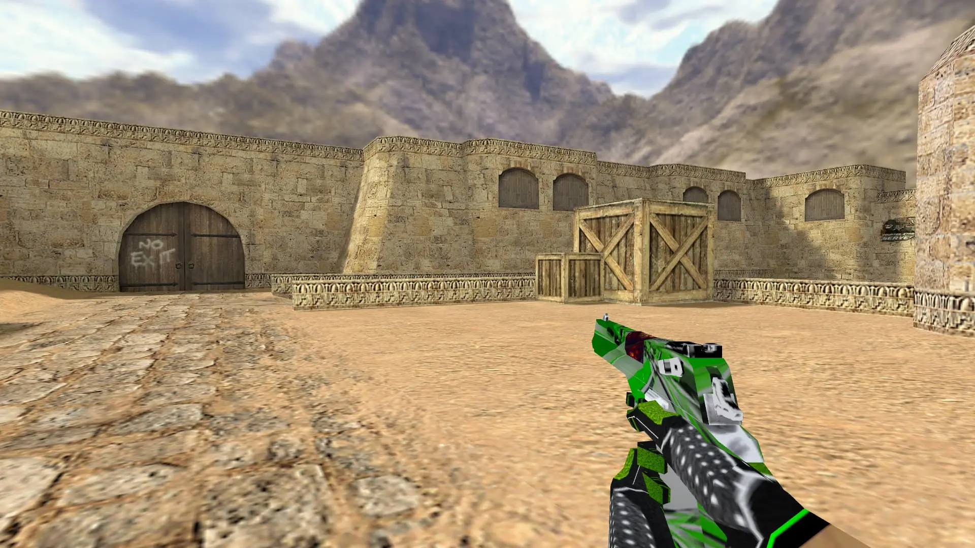 Desert Eagle — Green Bump Weapon Pack — de_dust2 (first person)