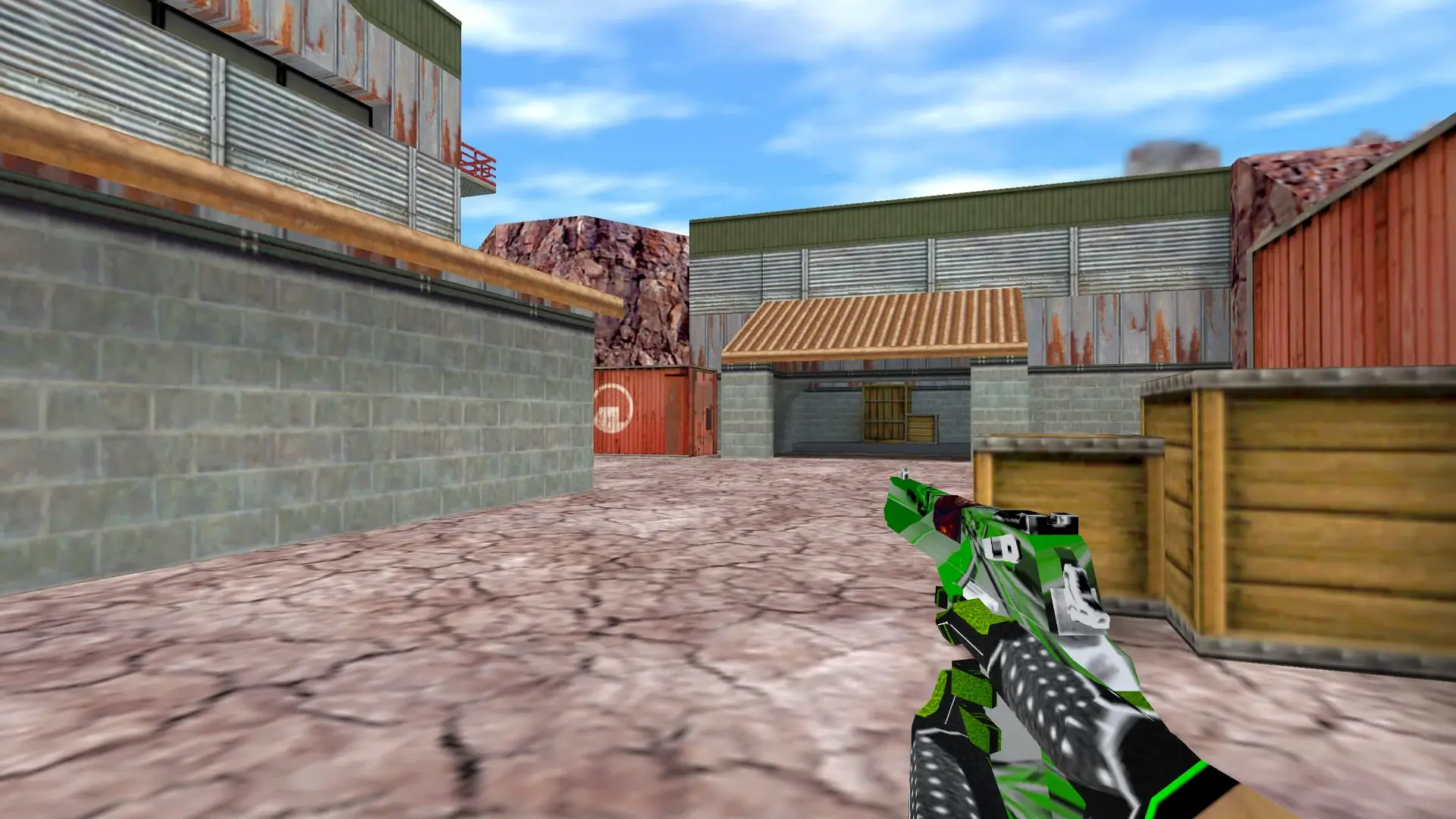 Desert Eagle — Green Bump Weapon Pack — de_nuke (first person)