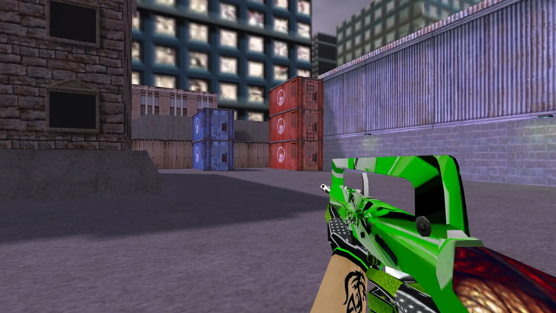 FAMAS — Green Bump Weapon Pack — cs_assault (first person)