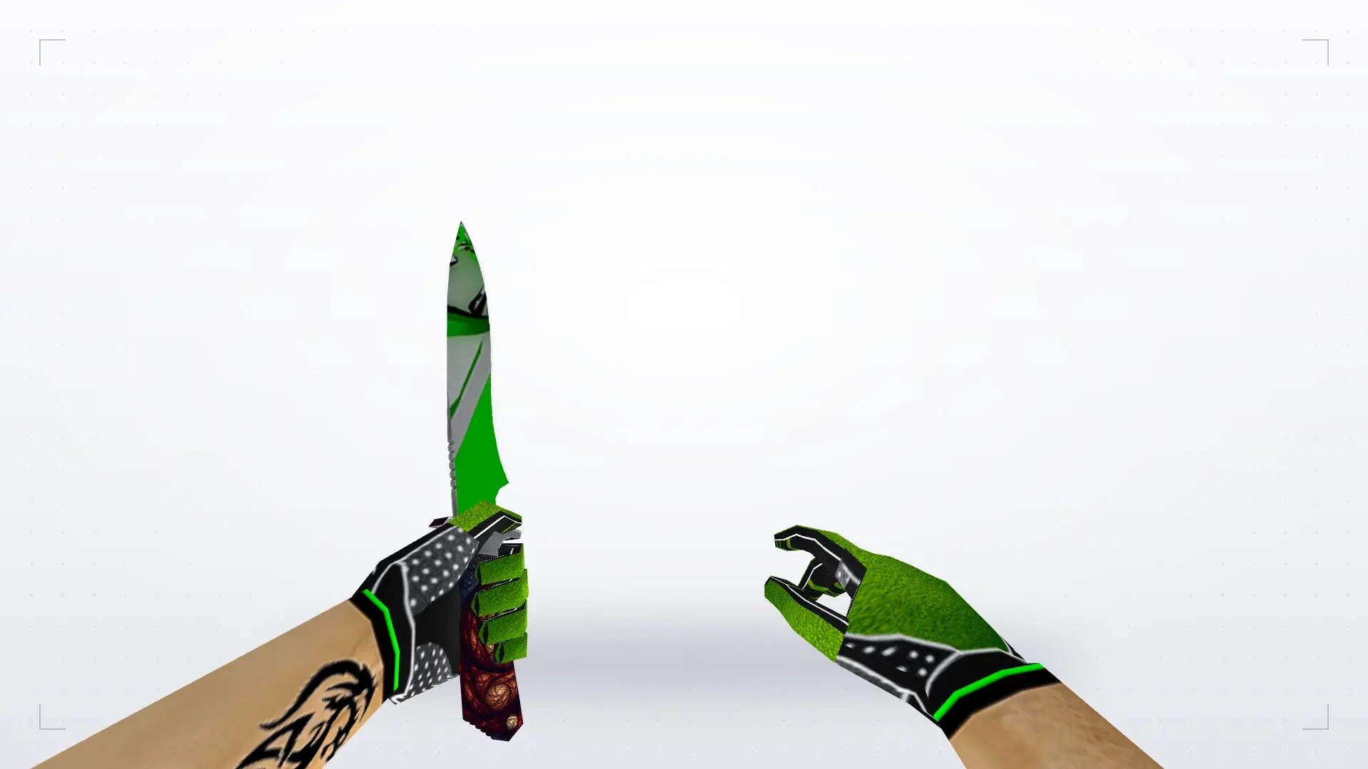 Knife — Green Bump Weapon Pack — first person