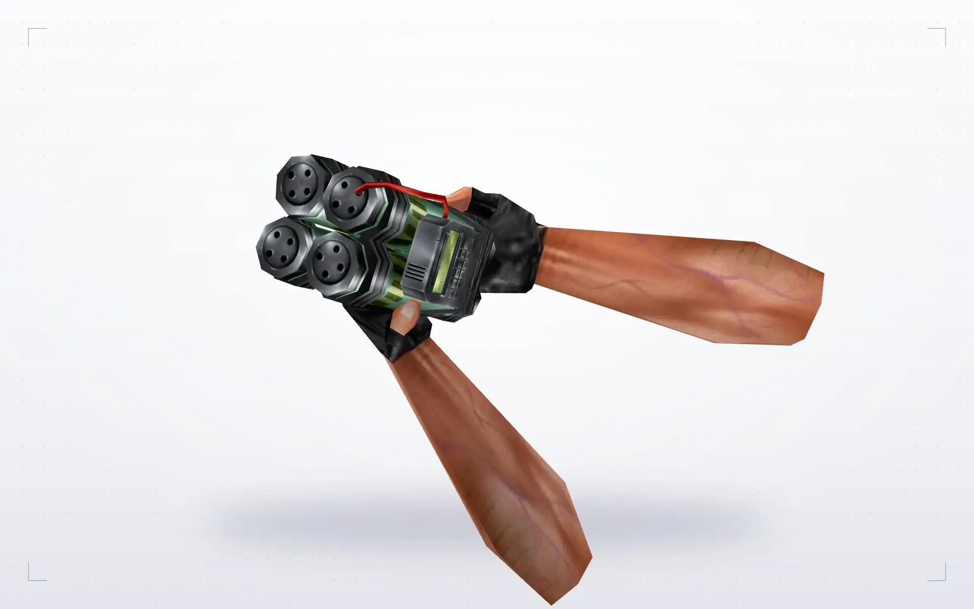 Pipebomb Explosive — top view