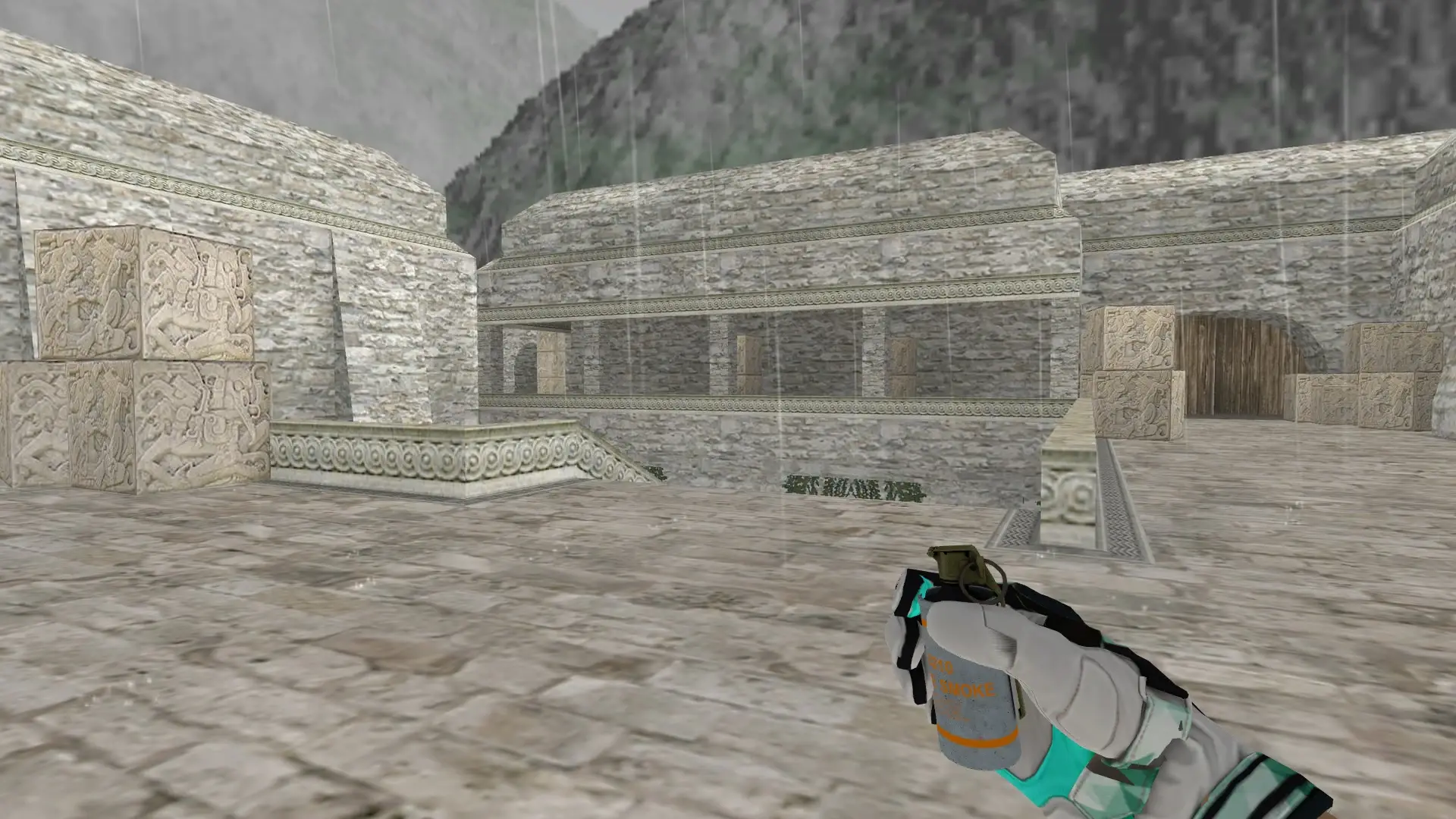 Smoke Grenade — bl1nd Inventory — de_aztec (first person)