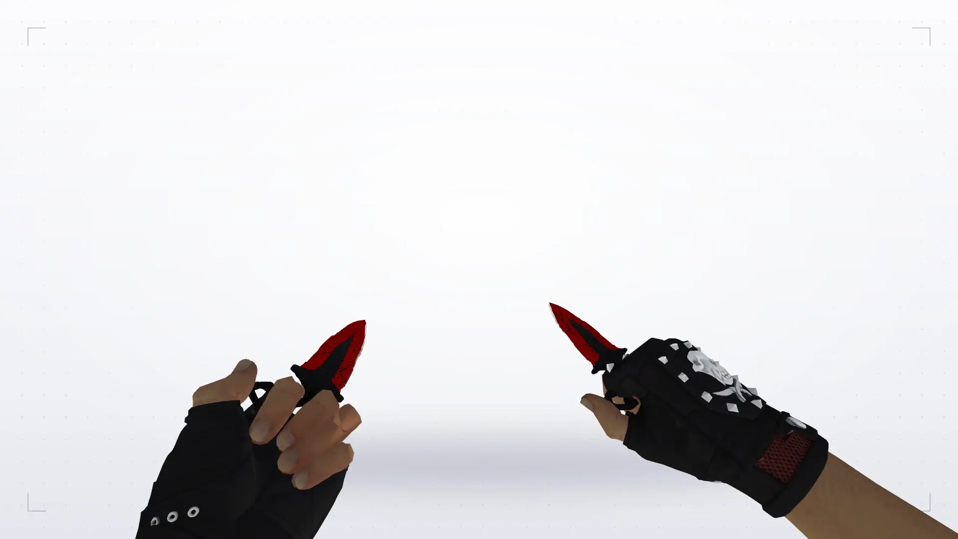 Shadow Daggers Crimson Web — Bloodhound Gloves Charred Pack — first person