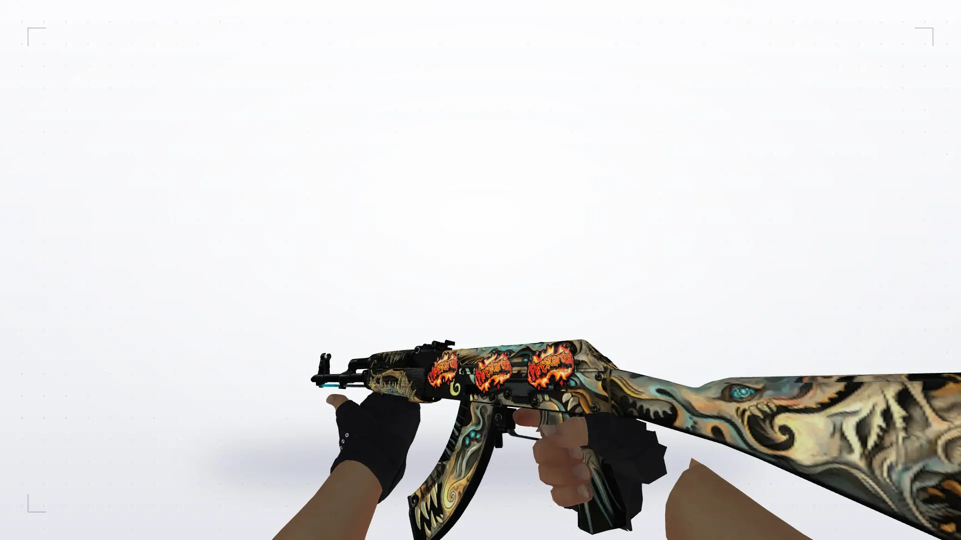 AK-47 — Bloodhound Gloves Charred Pack — first person