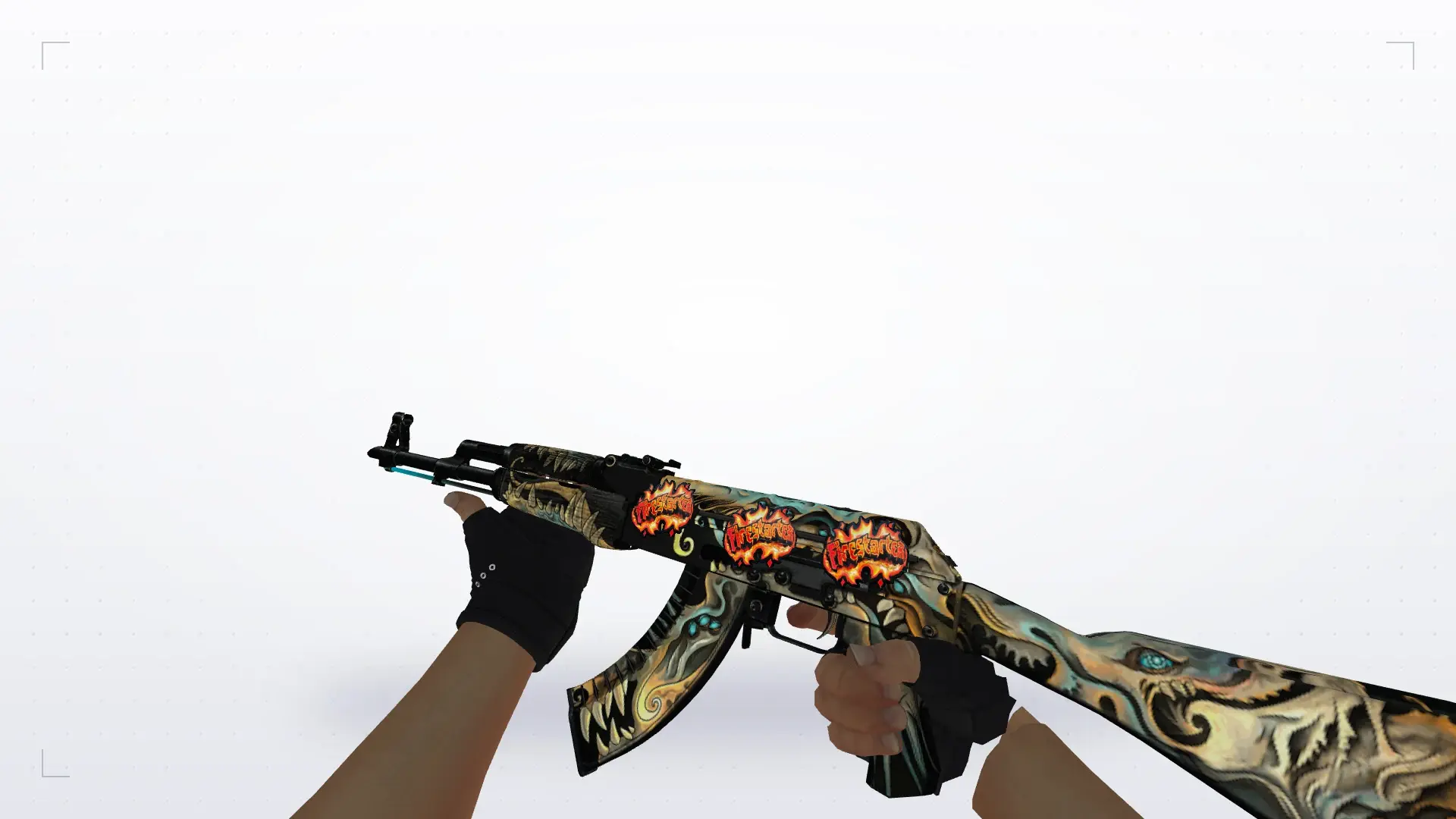 AK-47 — Bloodhound Gloves Charred Pack — first person