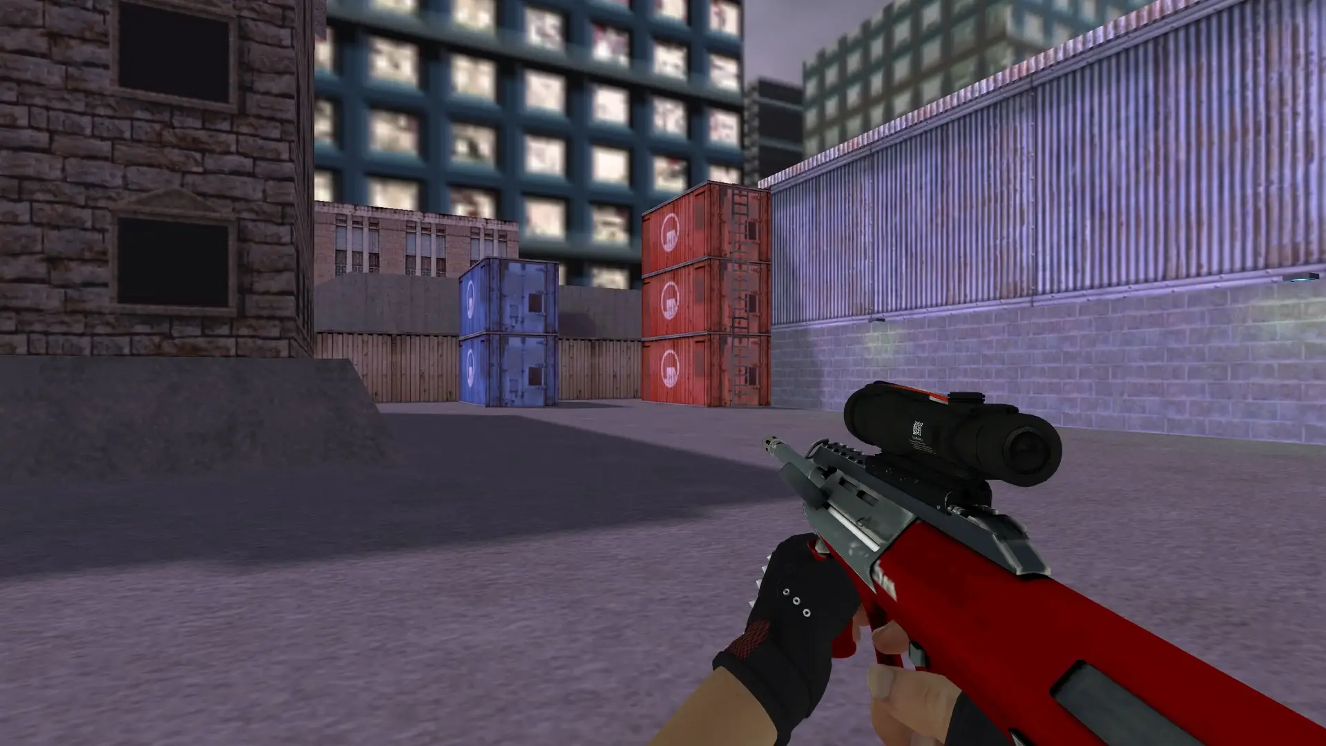 AUG — Bloodhound Gloves Charred Pack — cs_assault (first person)