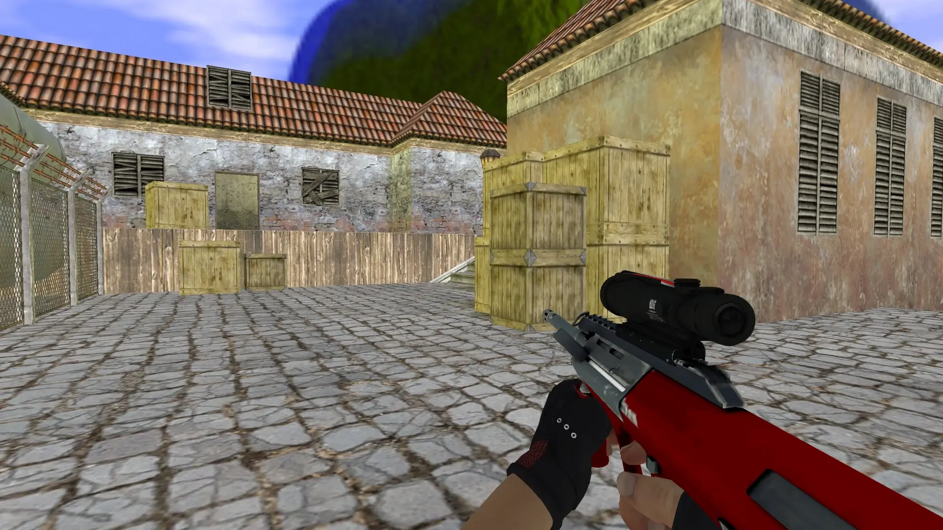 AUG — Bloodhound Gloves Charred Pack — de_inferno (first person)