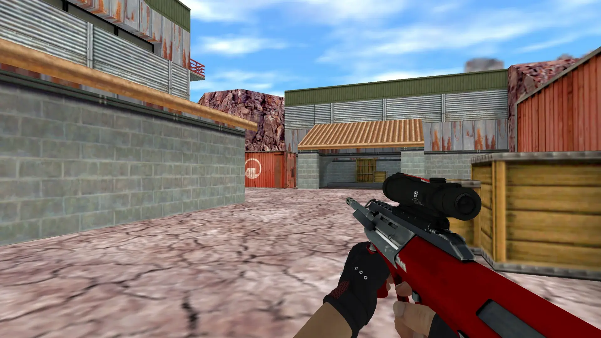 AUG — Bloodhound Gloves Charred Pack — de_nuke (first person)
