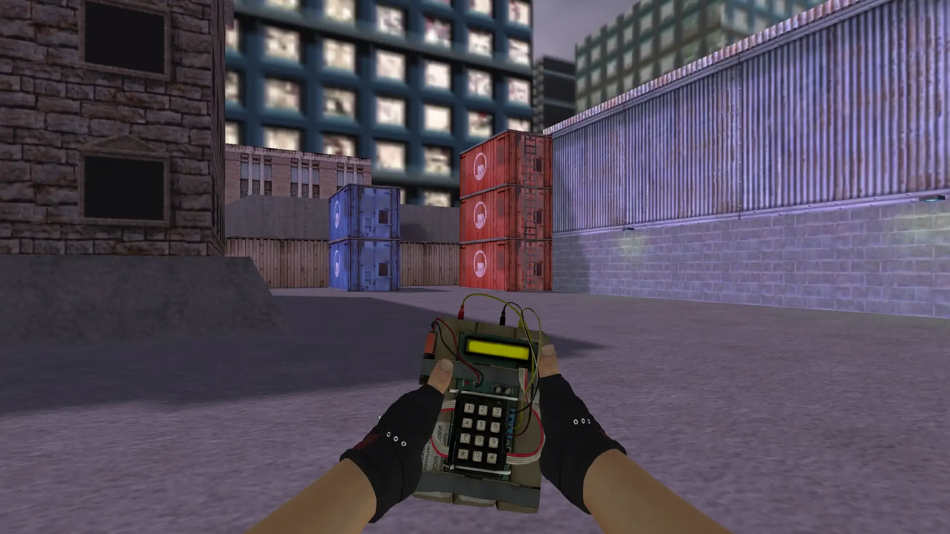 C4 — Bloodhound Gloves Charred Pack — cs_assault (first person)