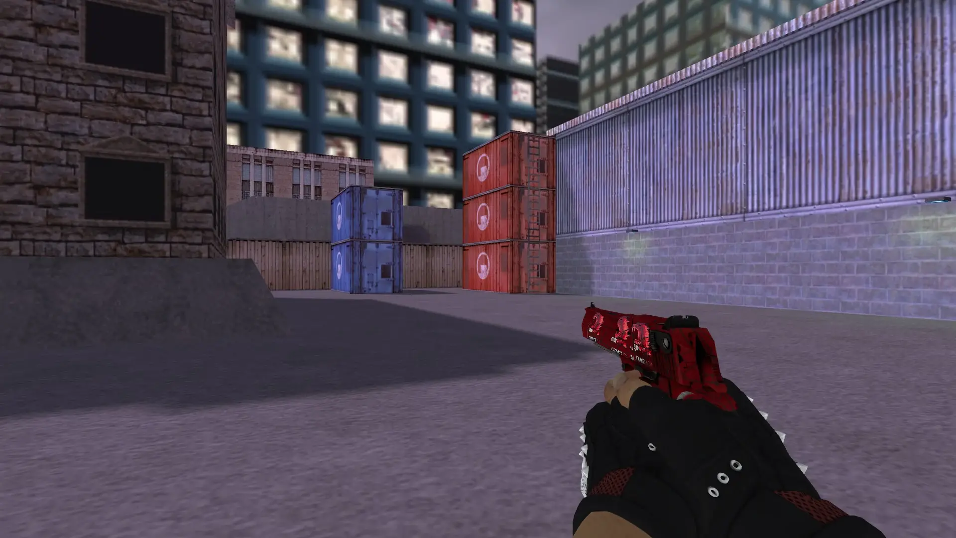 Desert Eagle — Bloodhound Gloves Charred Pack — cs_assault (first person)