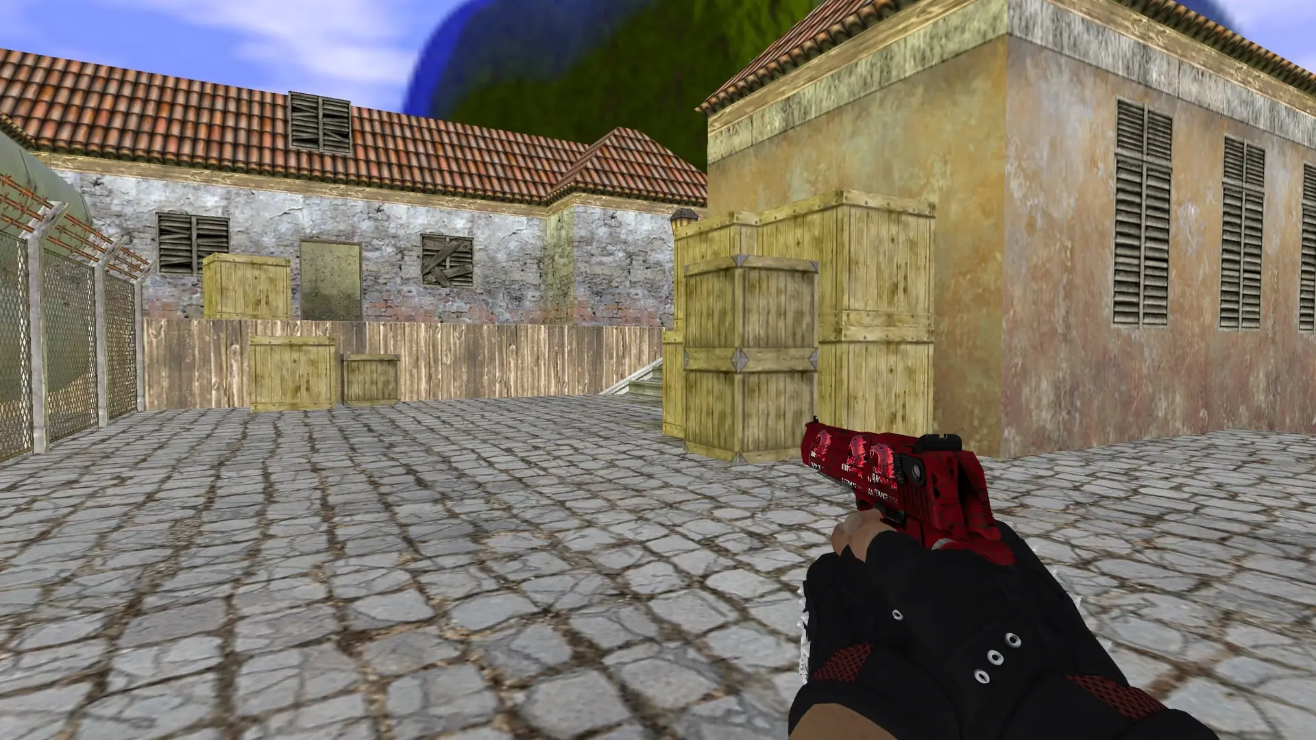 Desert Eagle — Bloodhound Gloves Charred Pack — de_inferno (first person)
