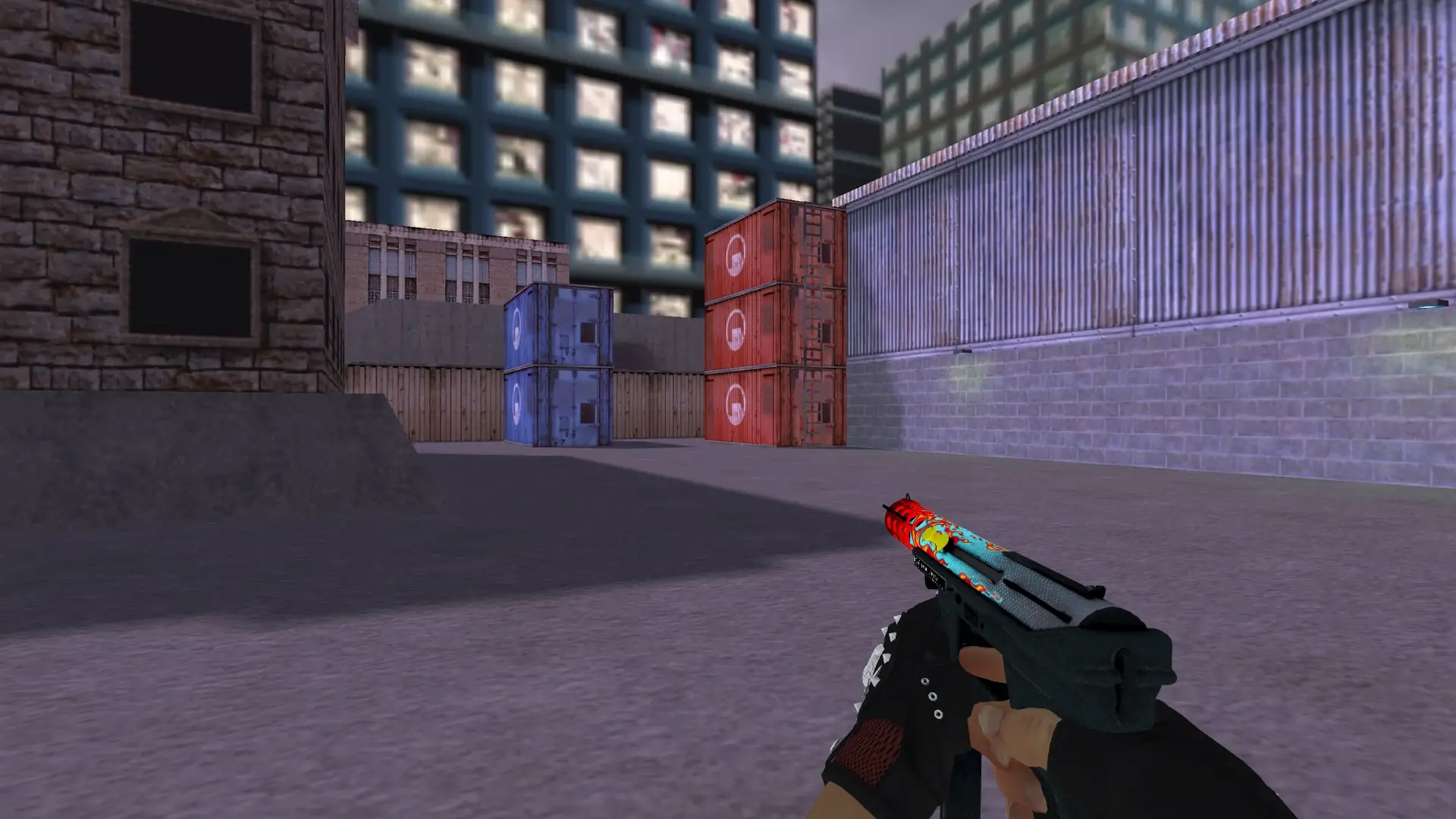 Dual Berettas — Bloodhound Gloves Charred Pack — cs_assault (first person)