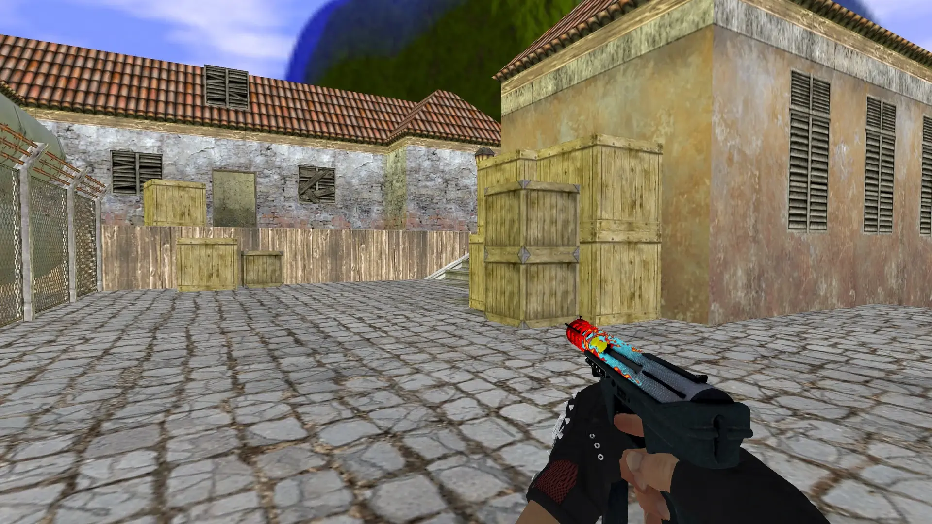 Dual Berettas — Bloodhound Gloves Charred Pack — de_inferno (first person)