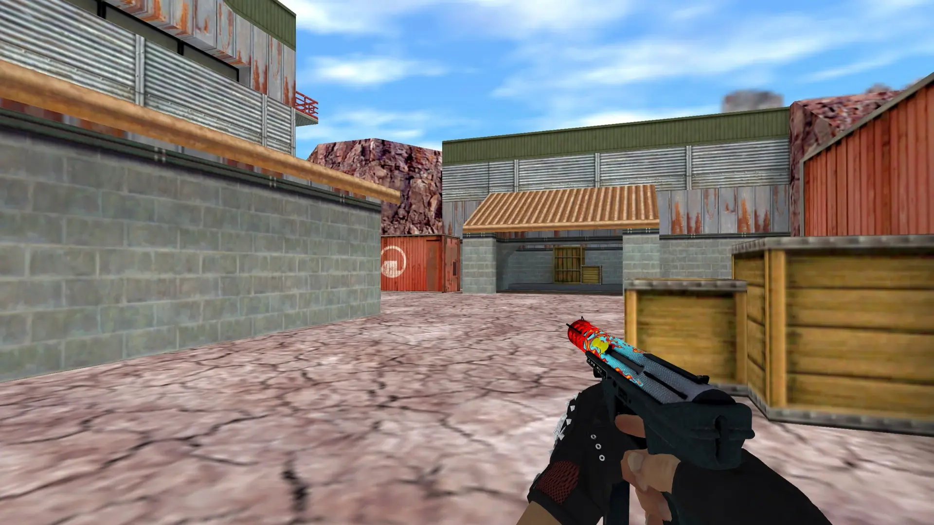 Dual Berettas — Bloodhound Gloves Charred Pack — de_nuke (first person)