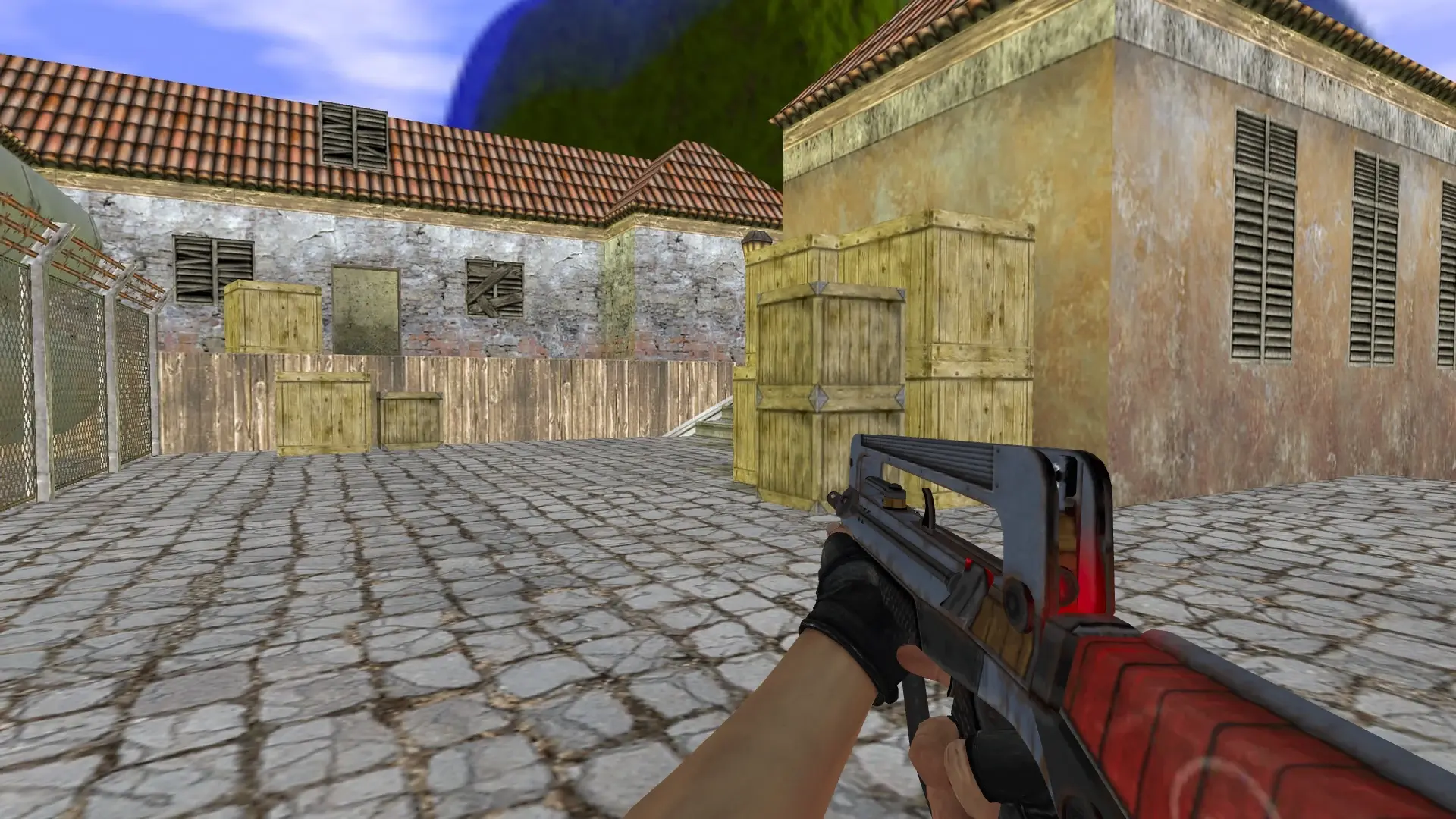 FAMAS — Bloodhound Gloves Charred Pack — de_inferno (first person)