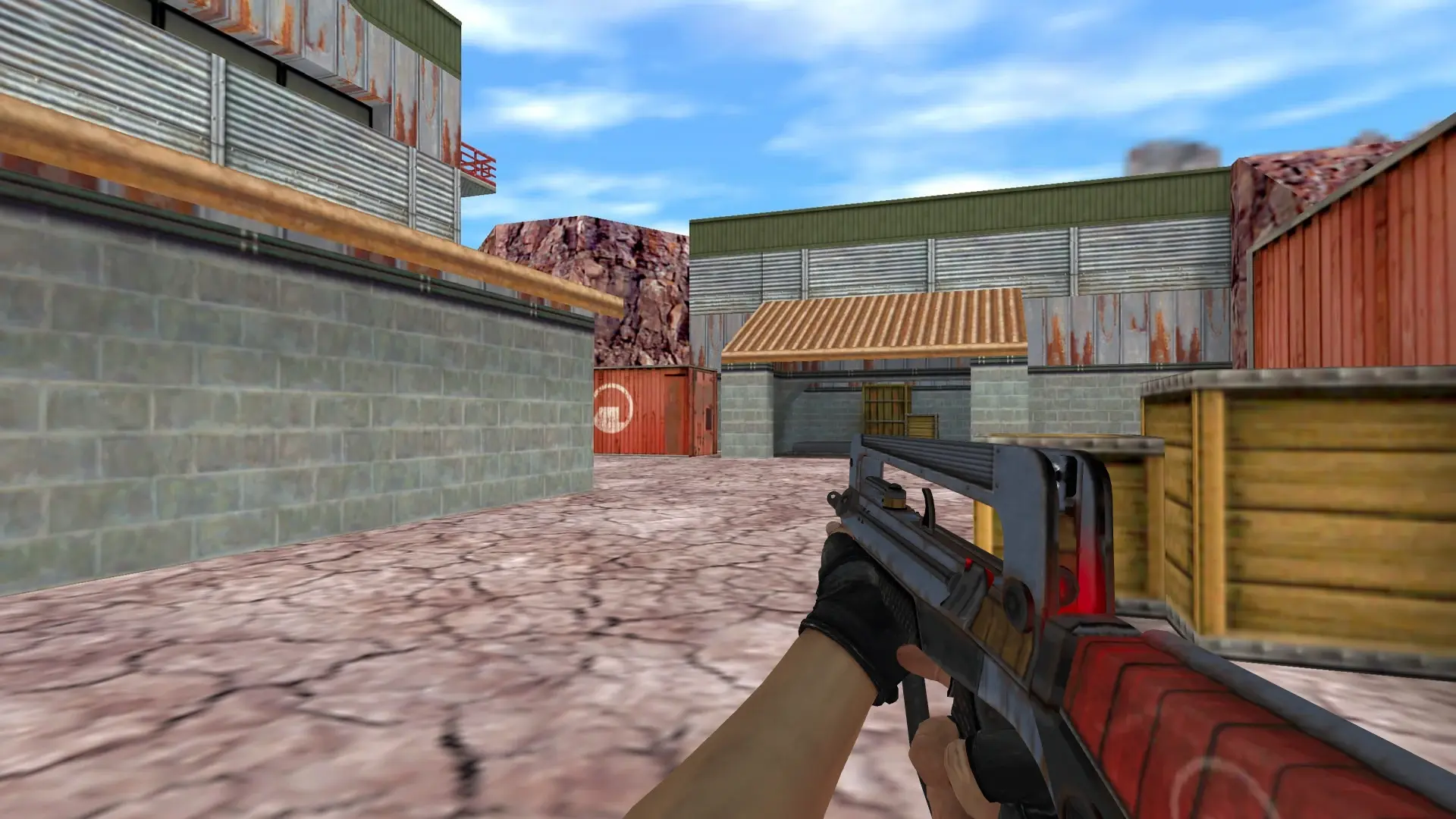 FAMAS — Bloodhound Gloves Charred Pack — de_nuke (first person)