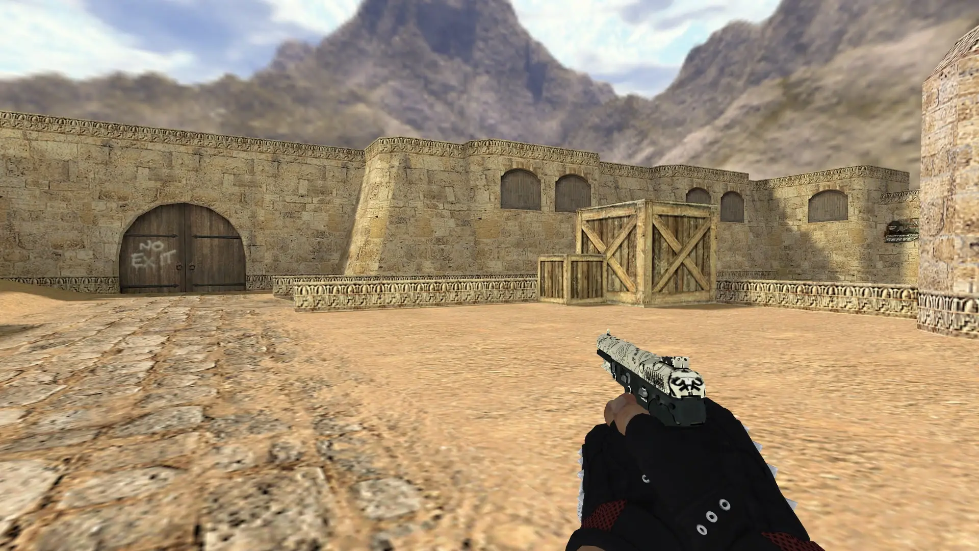 Five-SeveN — Bloodhound Gloves Charred Pack — de_dust2 (first person)