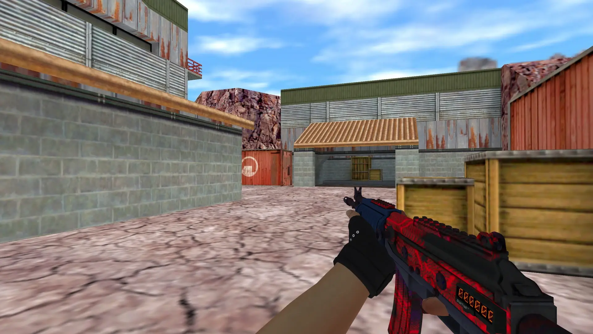Galil AR — Bloodhound Gloves Charred Pack — de_nuke (first person)