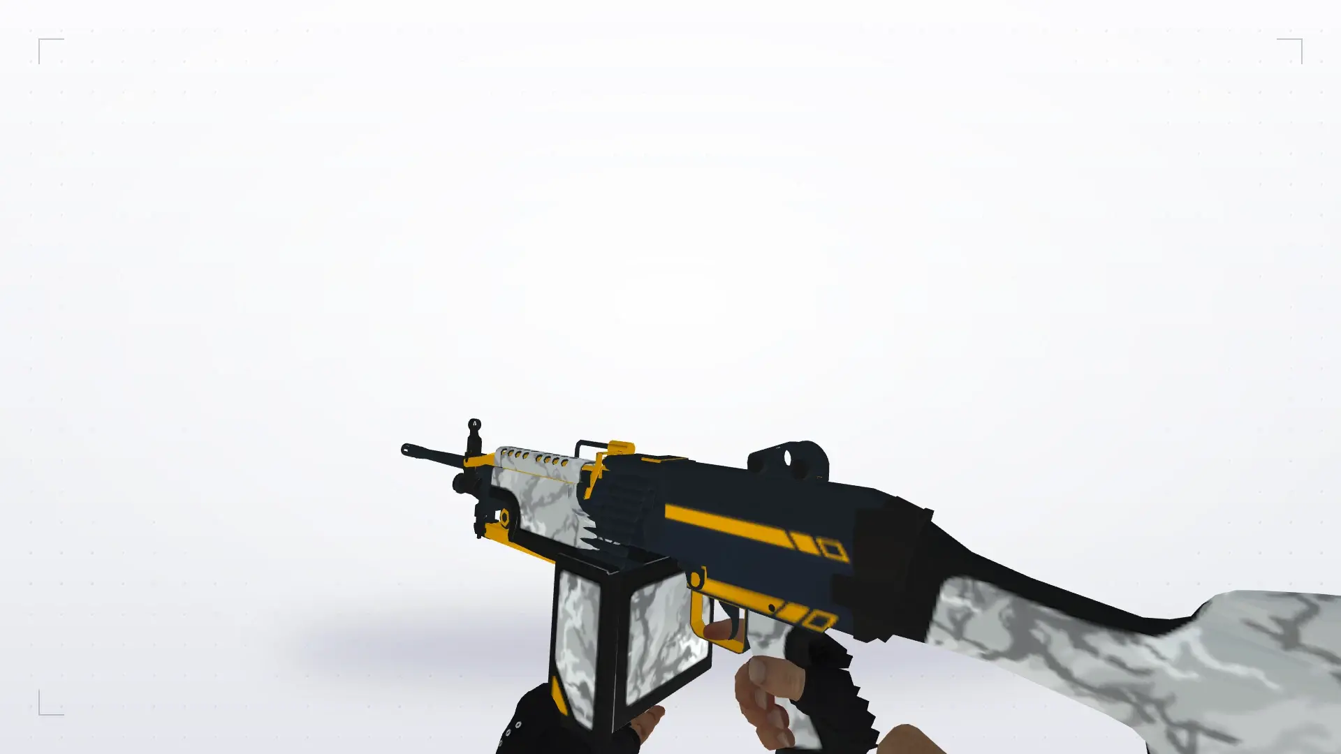 M249 — Bloodhound Gloves Charred Pack — first person