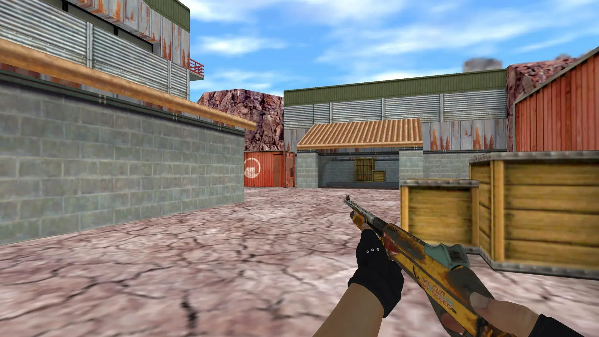 M3 — Bloodhound Gloves Charred Pack — de_nuke (first person)