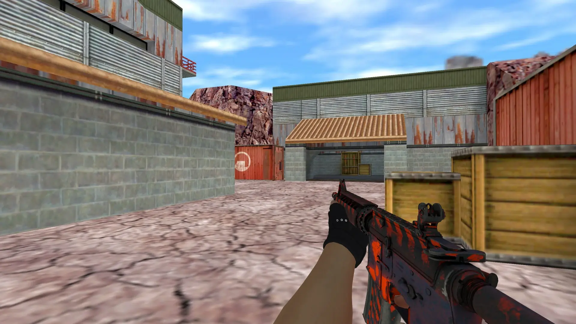 M4A1 — Bloodhound Gloves Charred Pack — de_nuke (first person)