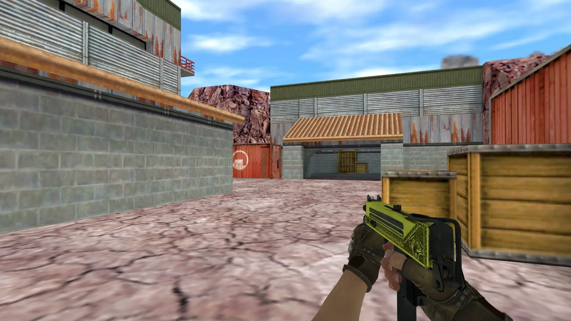MAC-10 — Bloodhound Gloves Charred Pack — de_nuke (first person)
