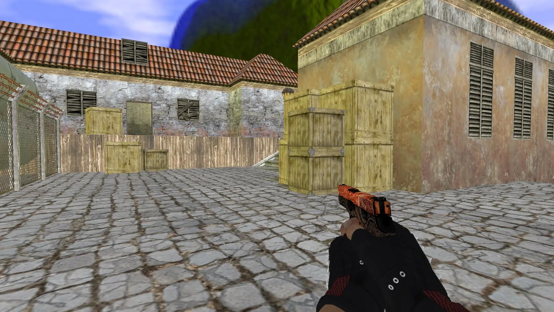 P228 — Bloodhound Gloves Charred Pack — de_inferno (first person)