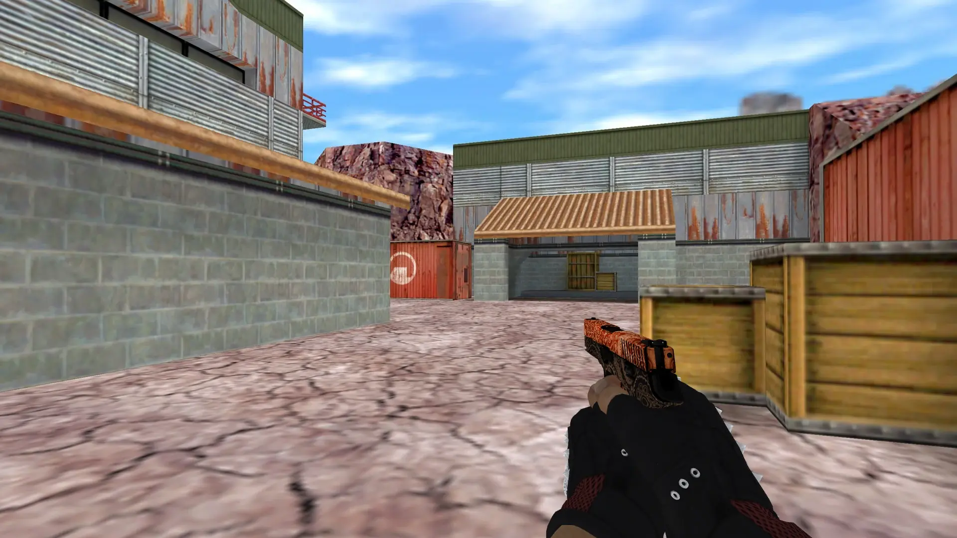 P228 — Bloodhound Gloves Charred Pack — de_nuke (first person)