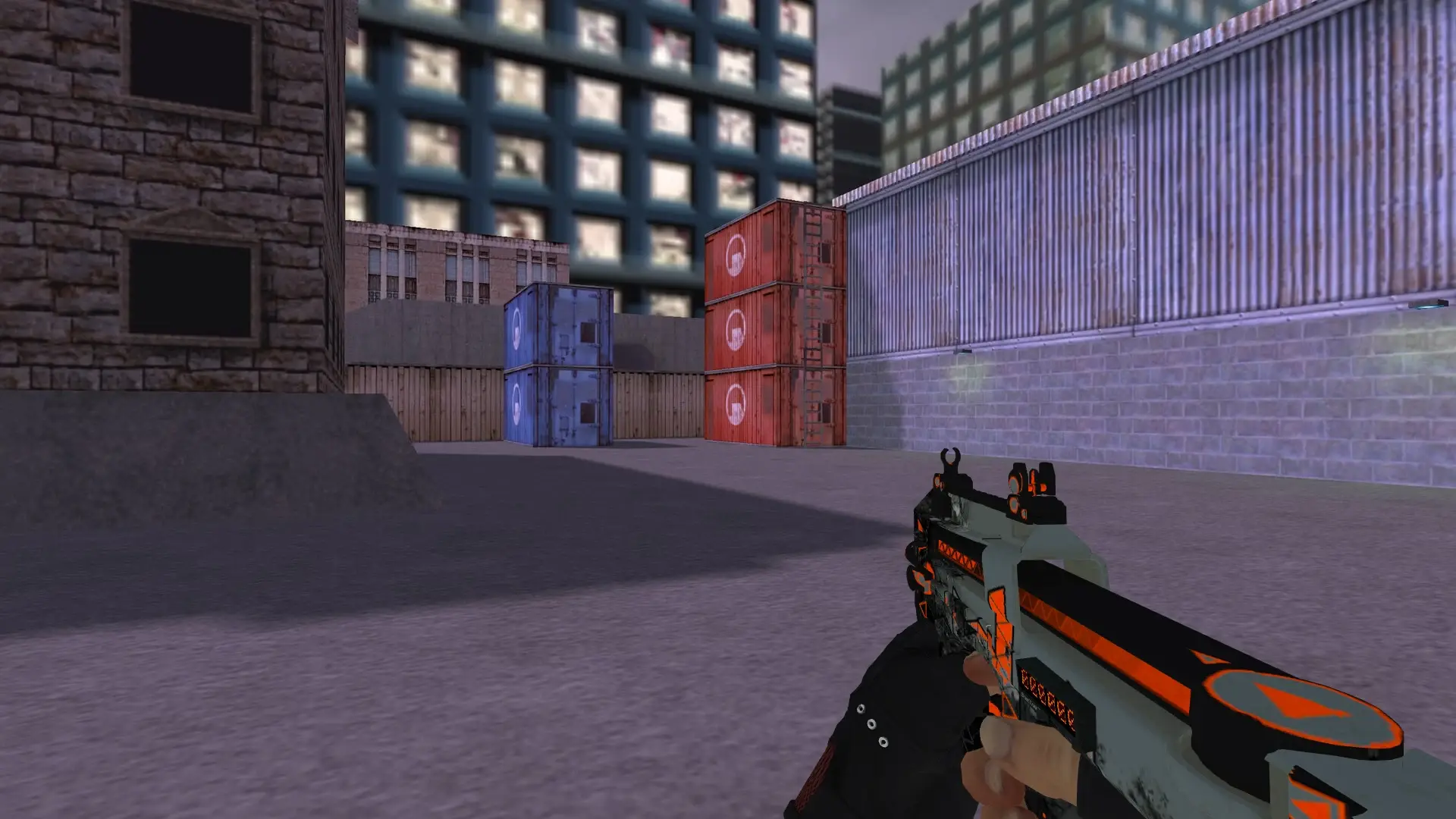 P90 — Bloodhound Gloves Charred Pack — cs_assault (first person)