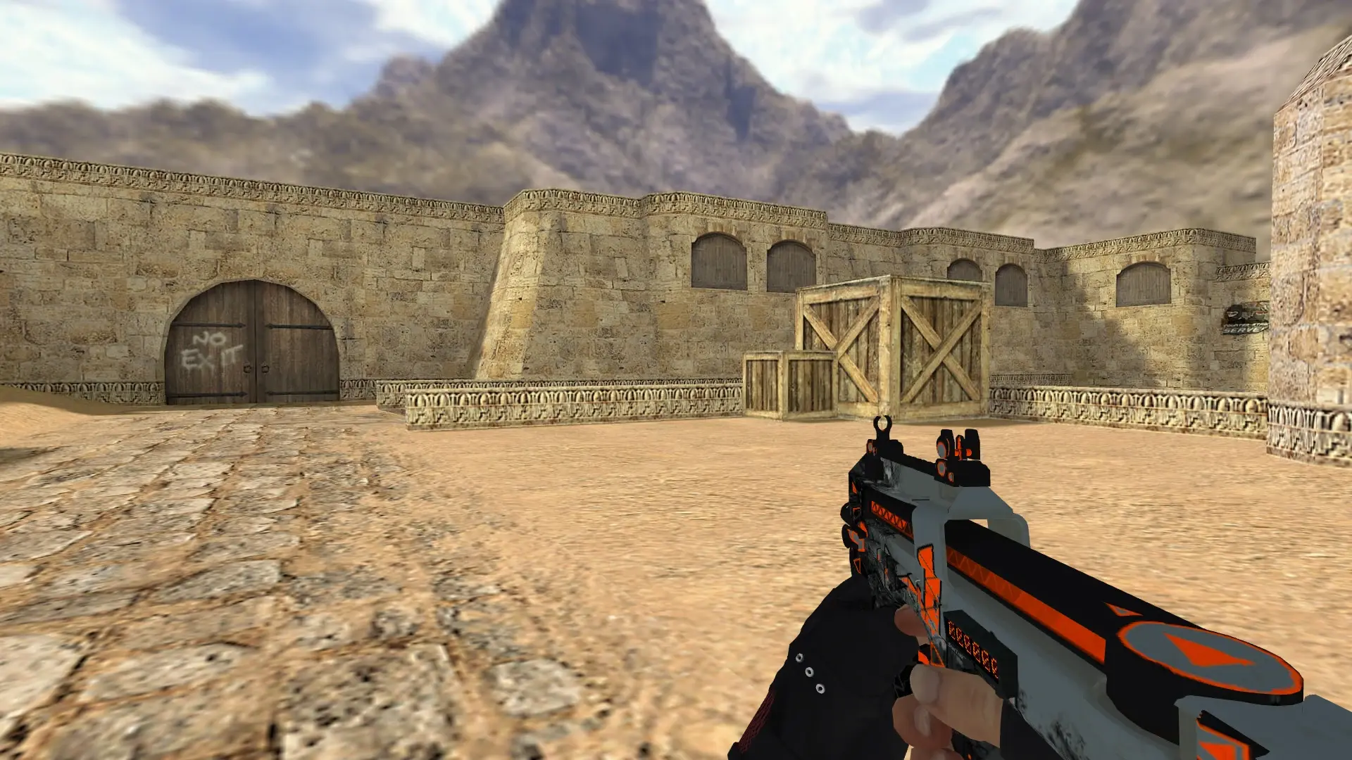 P90 — Bloodhound Gloves Charred Pack — de_dust2 (first person)