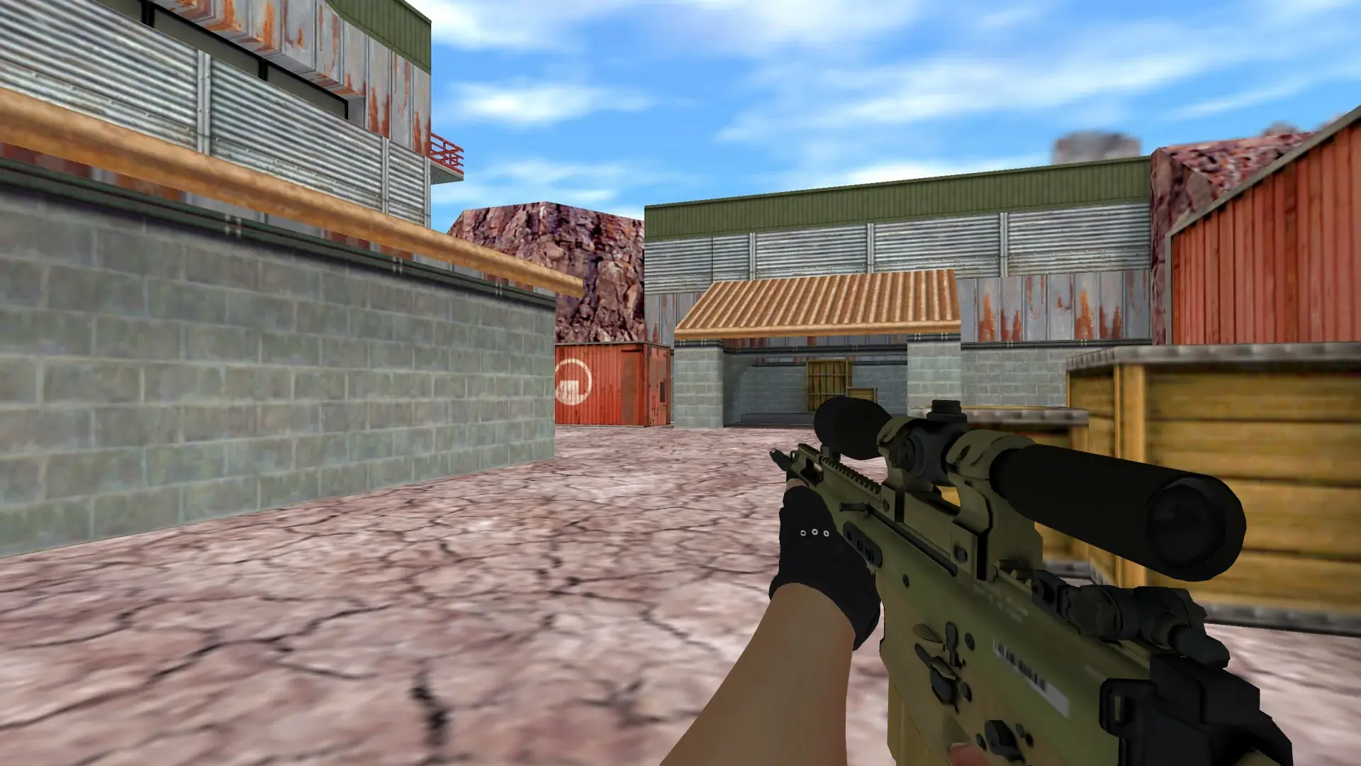 SG550 — Bloodhound Gloves Charred Pack — de_nuke (first person)