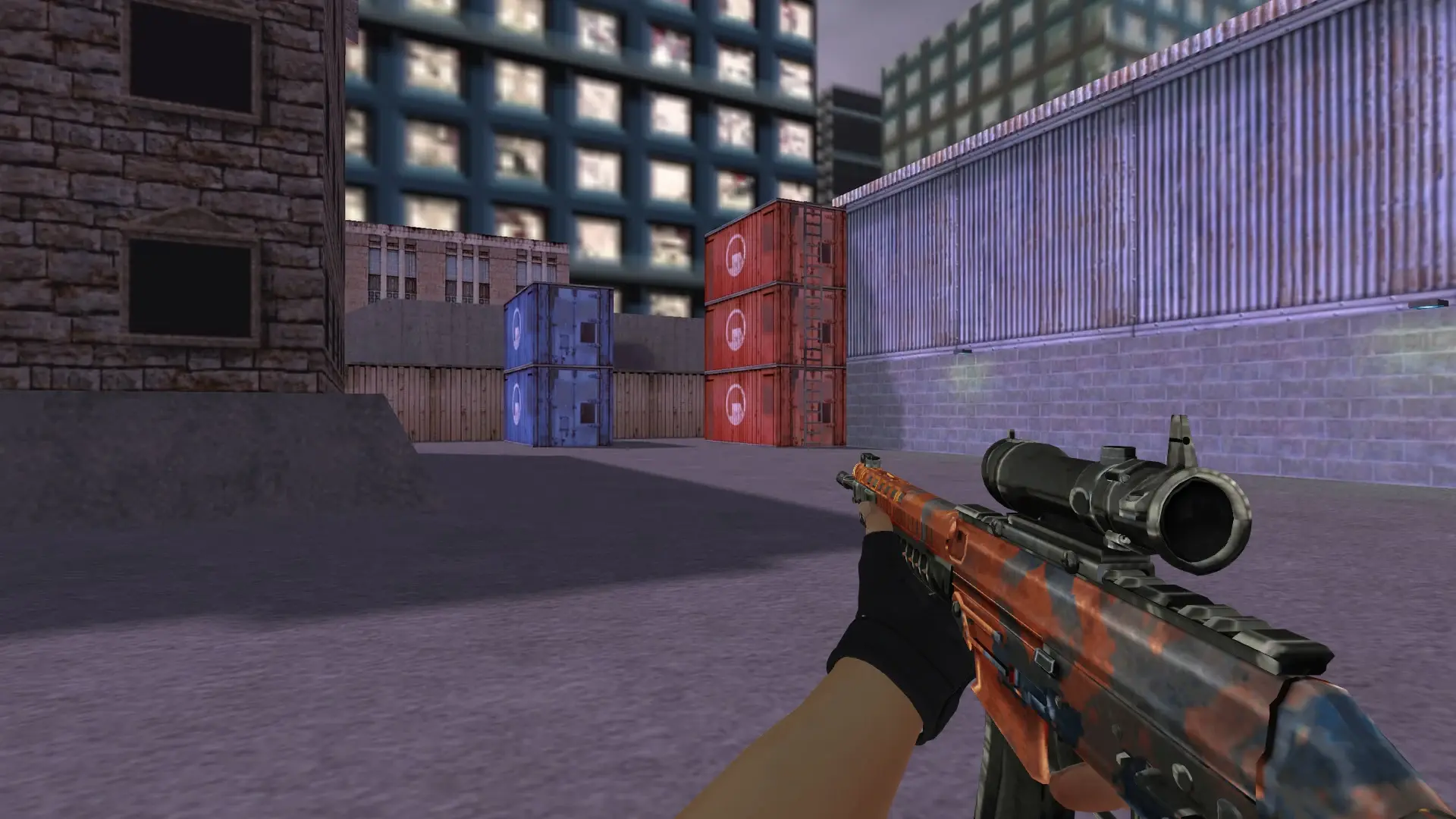 SG552 — Bloodhound Gloves Charred Pack — cs_assault (first person)