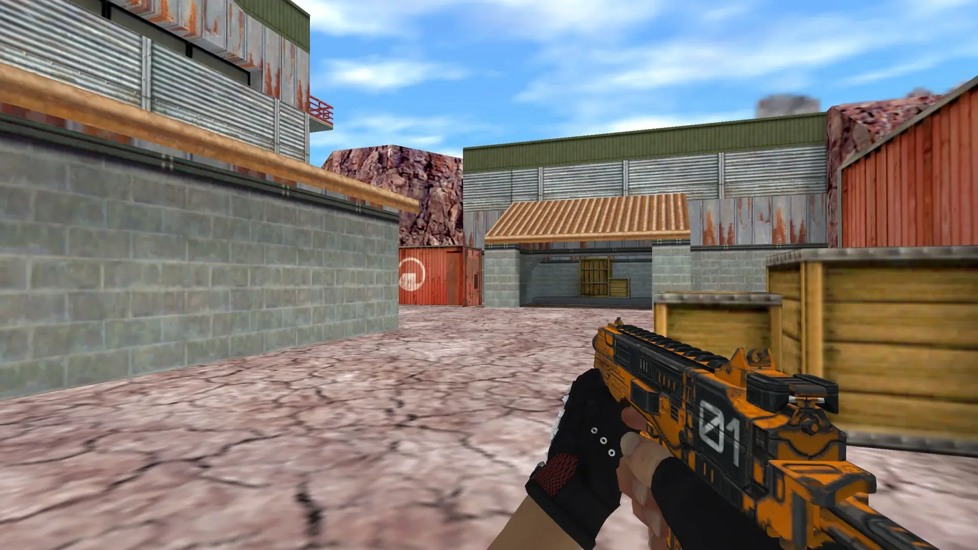 TMP — Bloodhound Gloves Charred Pack — de_nuke (first person)