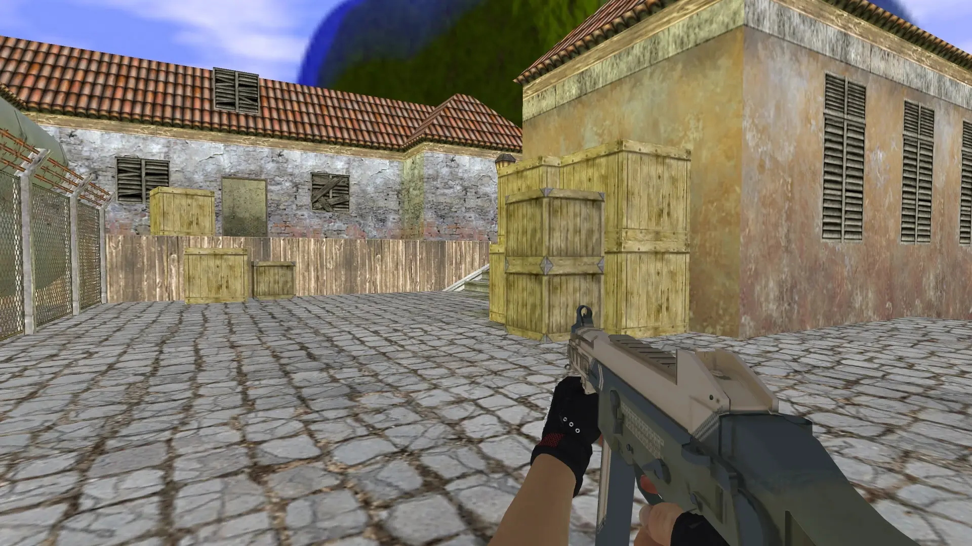 UMP-45 — Bloodhound Gloves Charred Pack — de_inferno (first person)