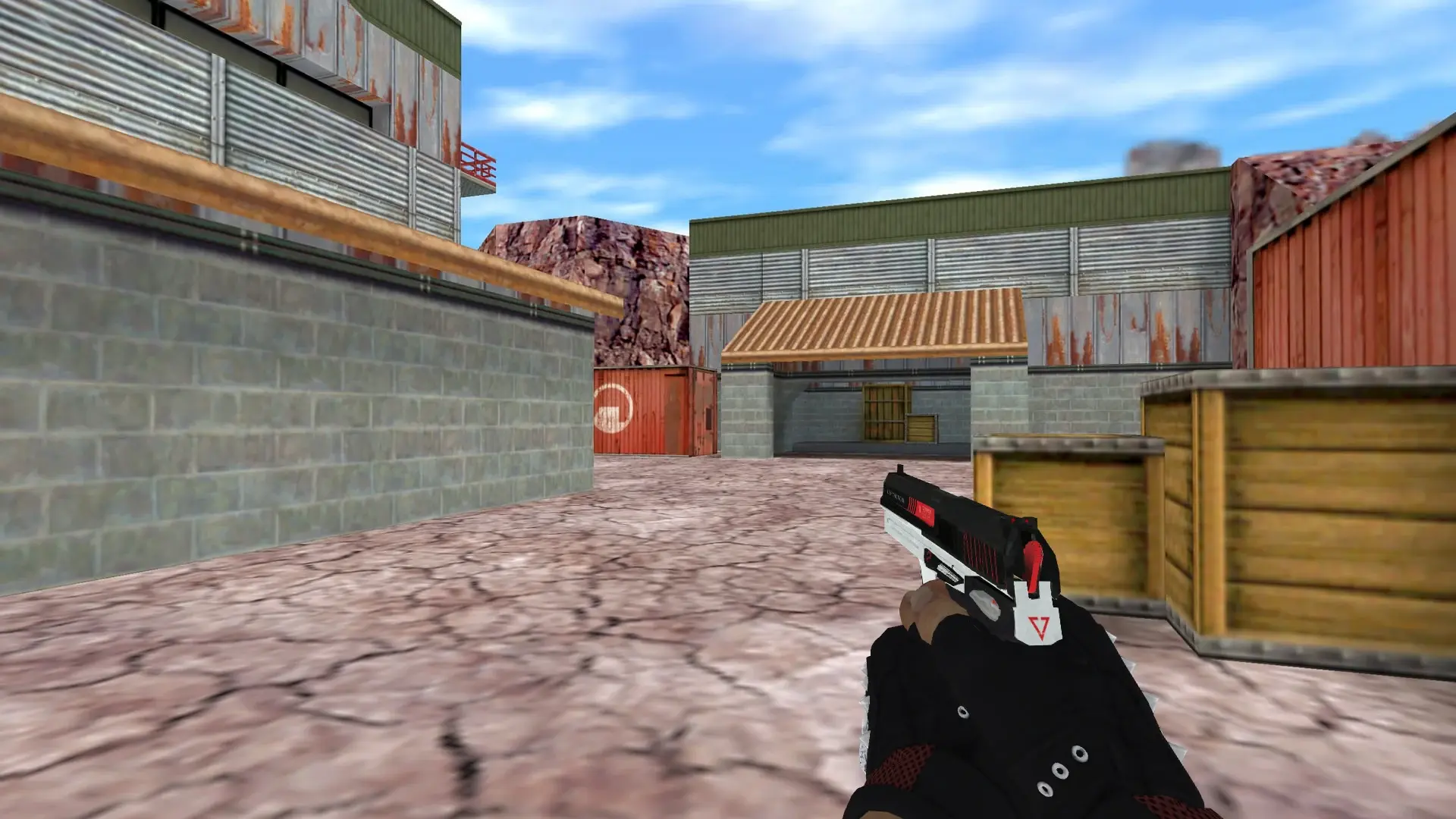 USP — Bloodhound Gloves Charred Pack — de_nuke (first person)
