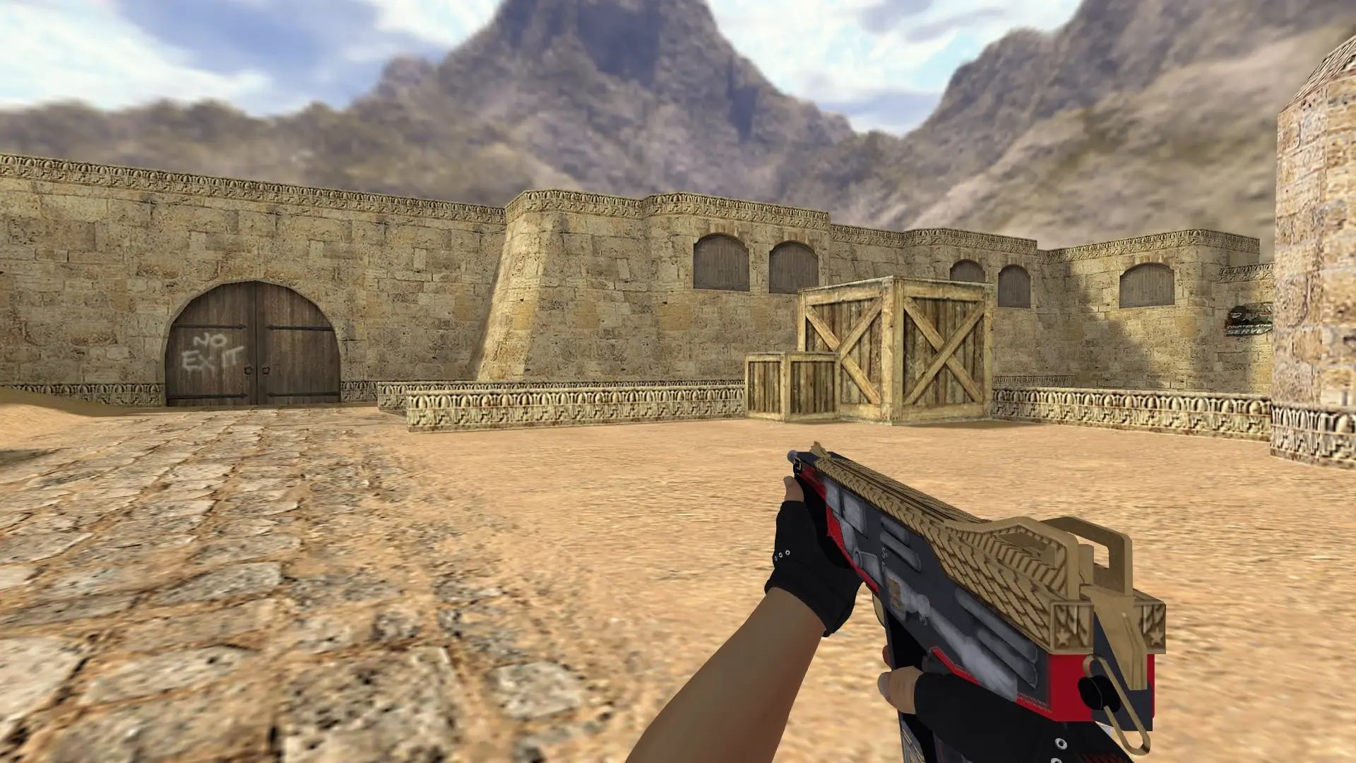 XM1014 — Bloodhound Gloves Charred Pack — de_dust2 (first person)