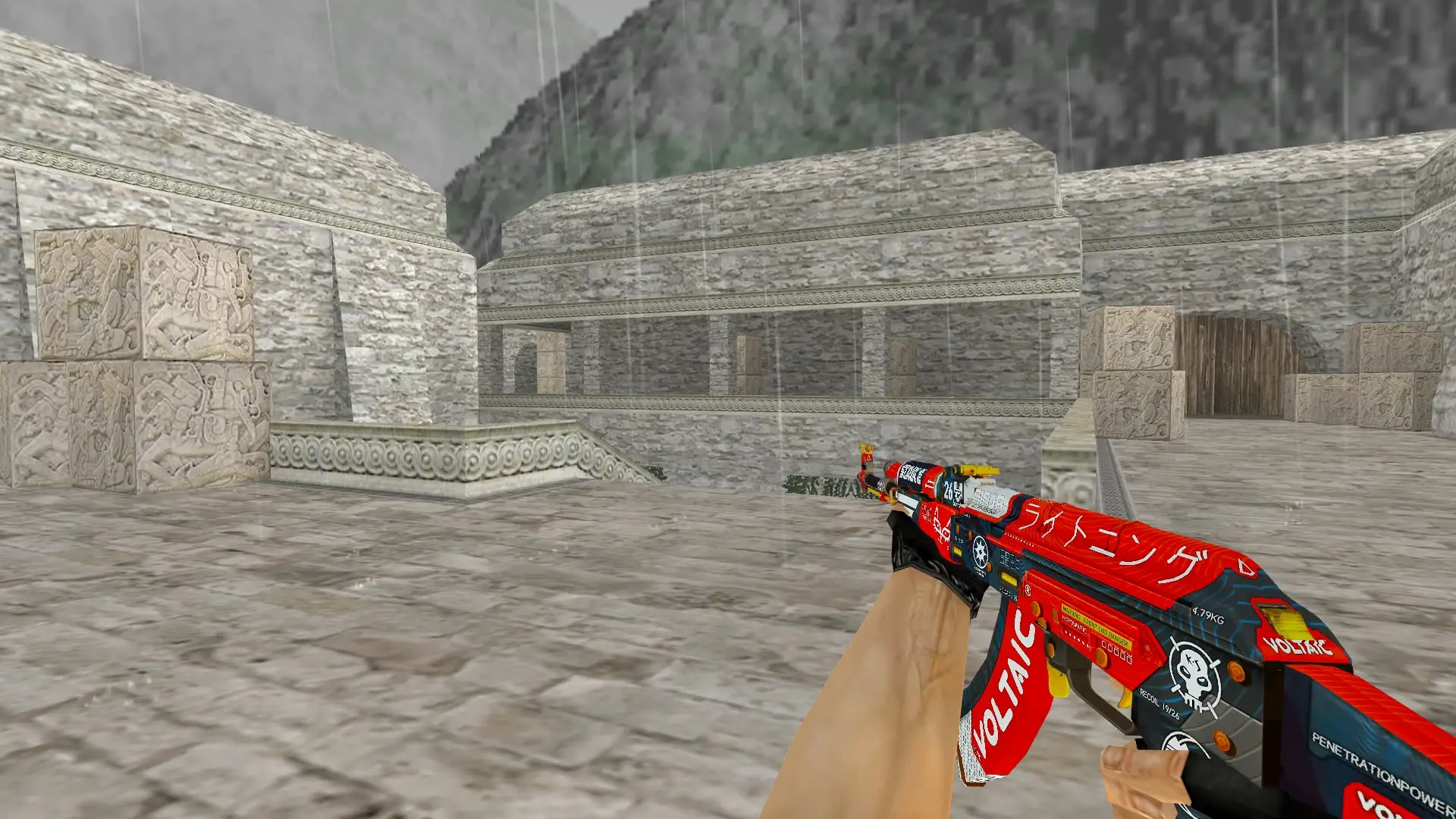 AK-47 — Bloodsport Weapon Pack — de_aztec (first person)