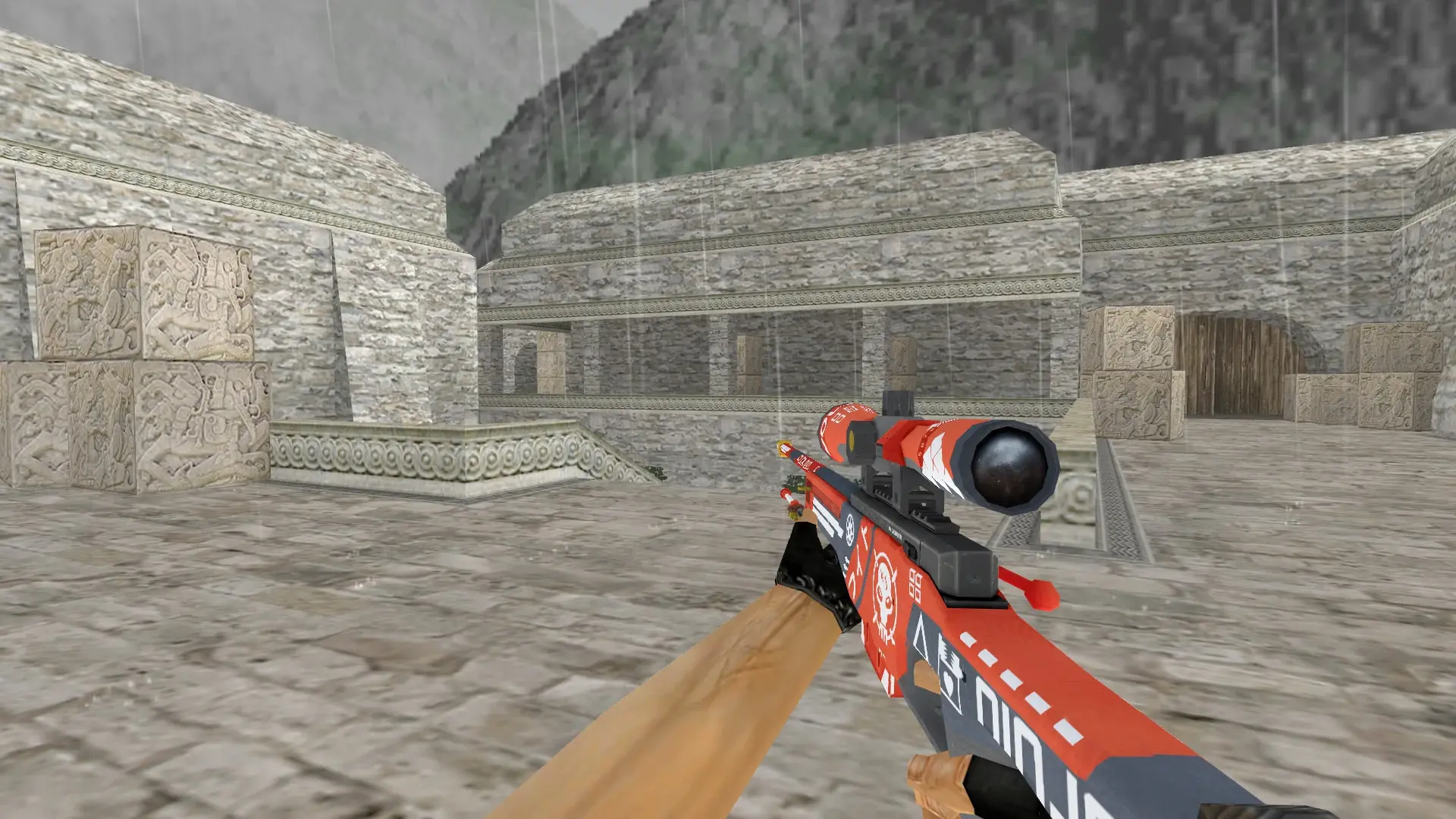 AWP — Bloodsport Weapon Pack — de_aztec (first person)