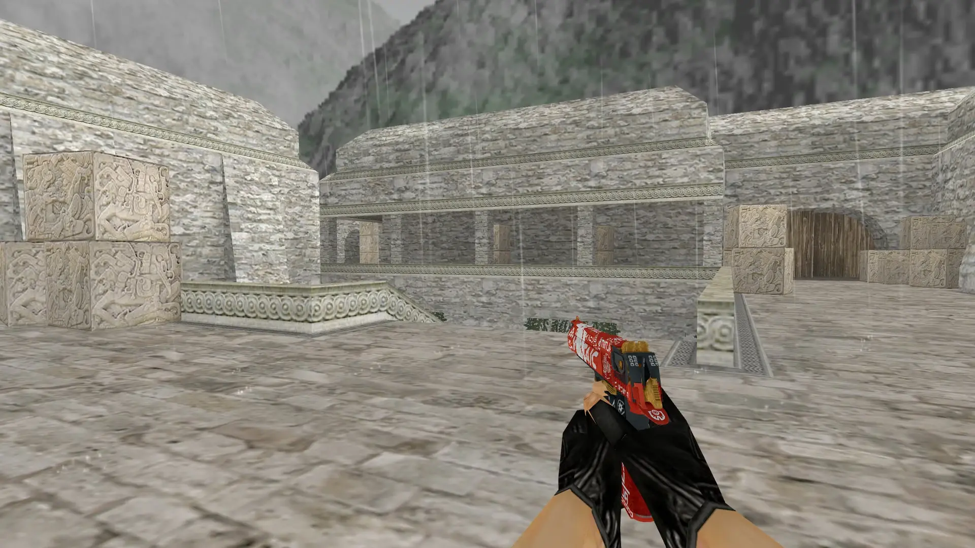 Desert Eagle — Bloodsport Weapon Pack — de_aztec (first person)