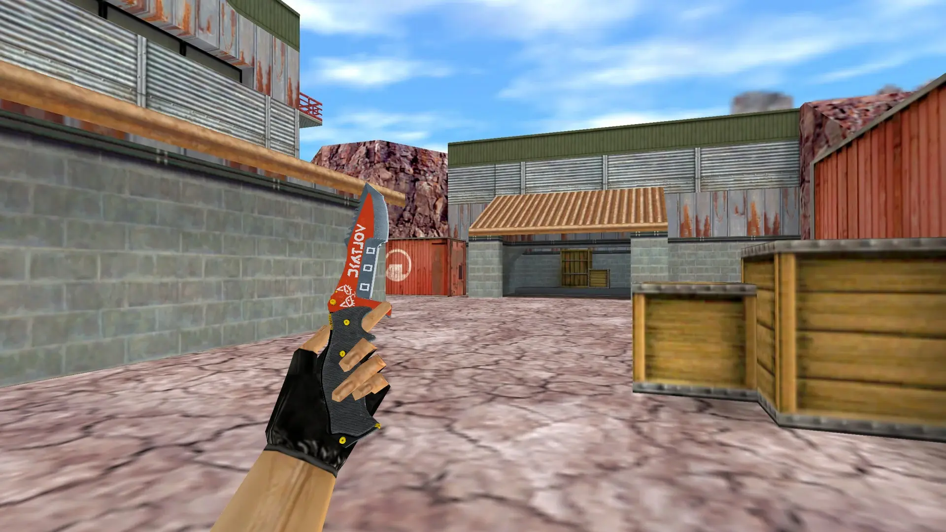 Knife — Bloodsport Weapon Pack — de_nuke (first person)