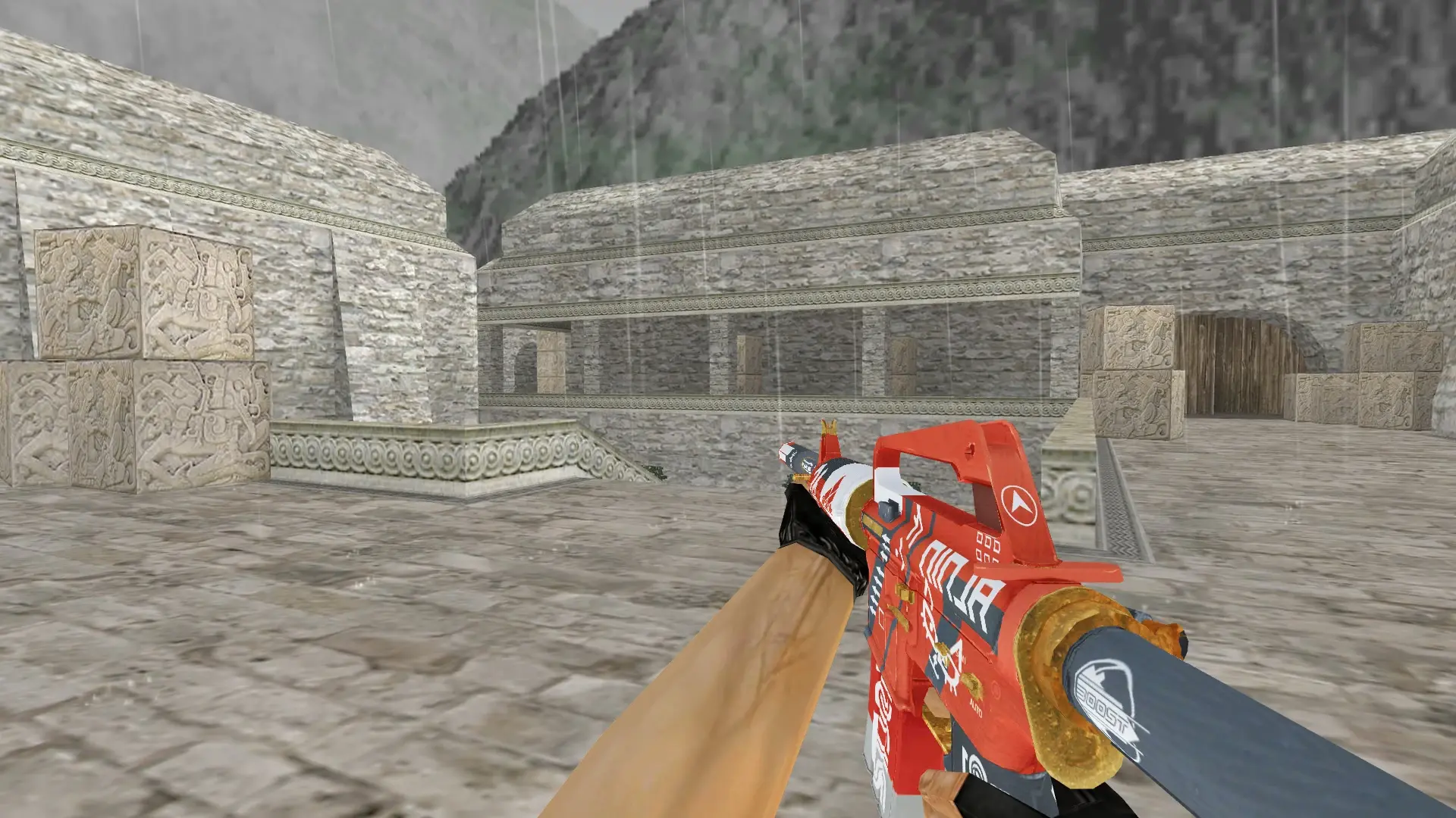 M4A1 — Bloodsport Weapon Pack — de_aztec (first person)
