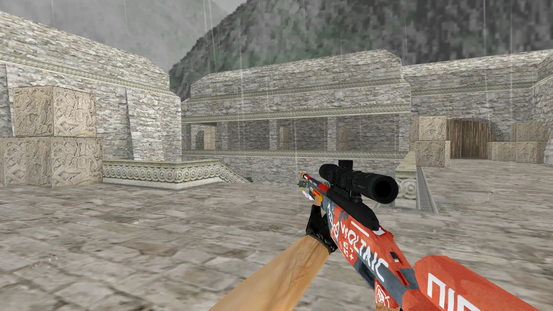 Scout — Bloodsport Weapon Pack — de_aztec (first person)